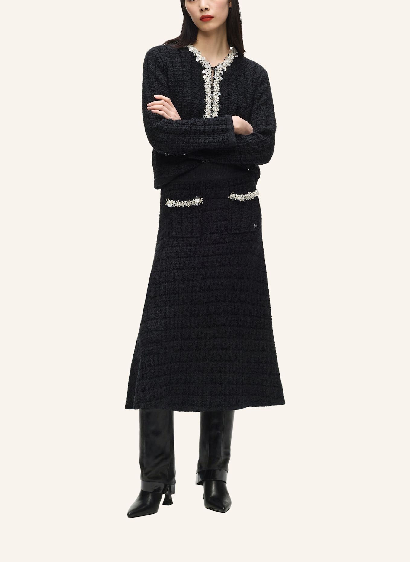 KARL LAGERFELD Rock: SCHWARZ