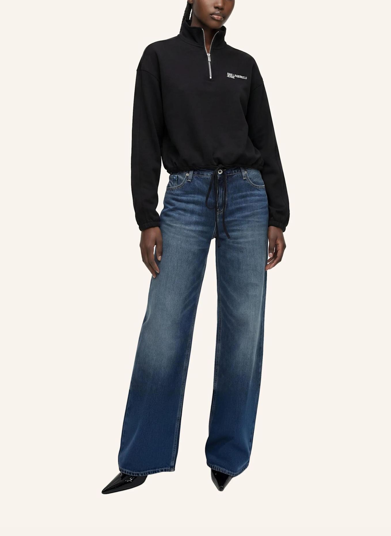 KARL LAGERFELD JEANS Sweatshirt: SCHWARZ