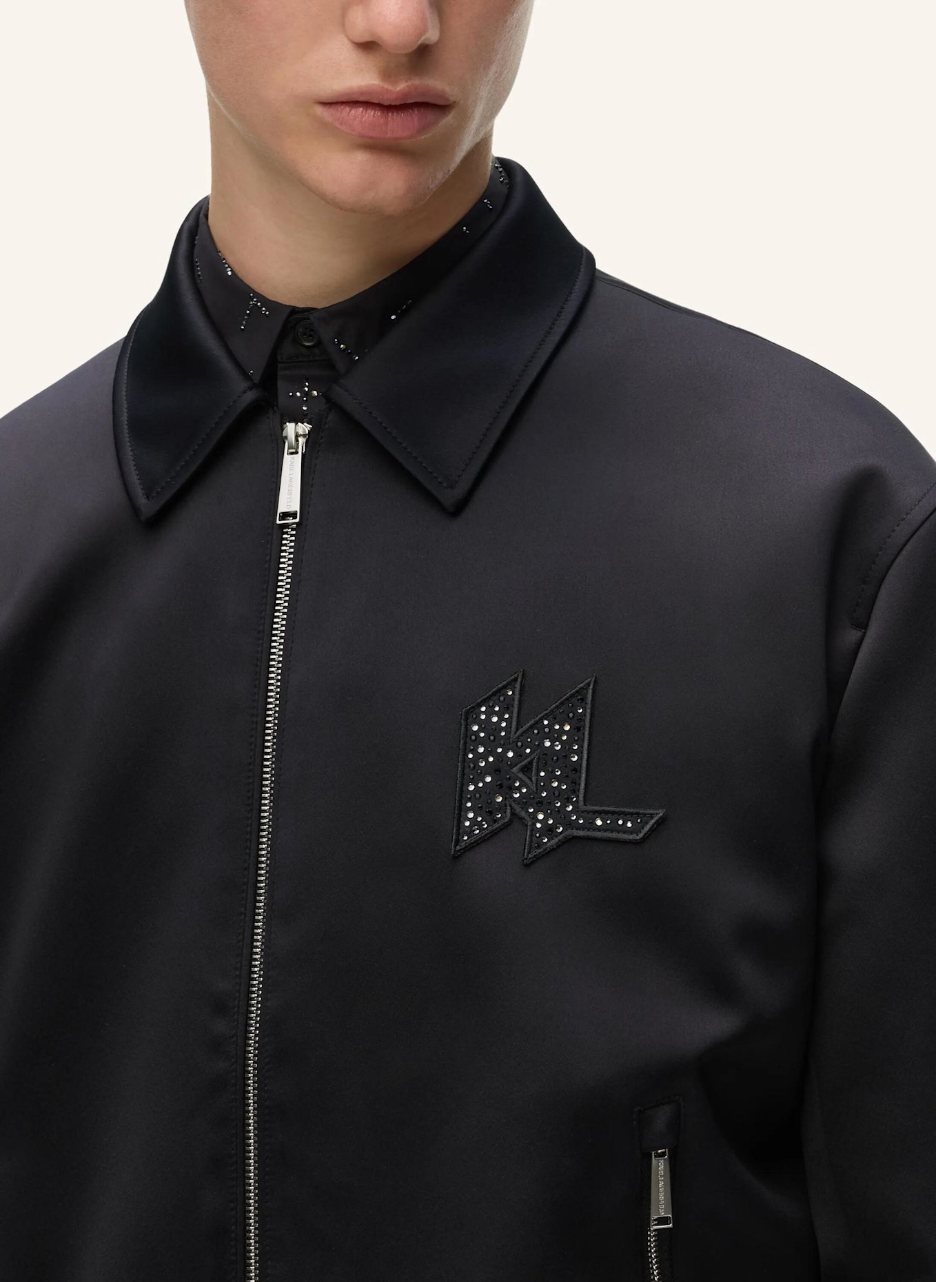 KARL LAGERFELD Jacke: SCHWARZ