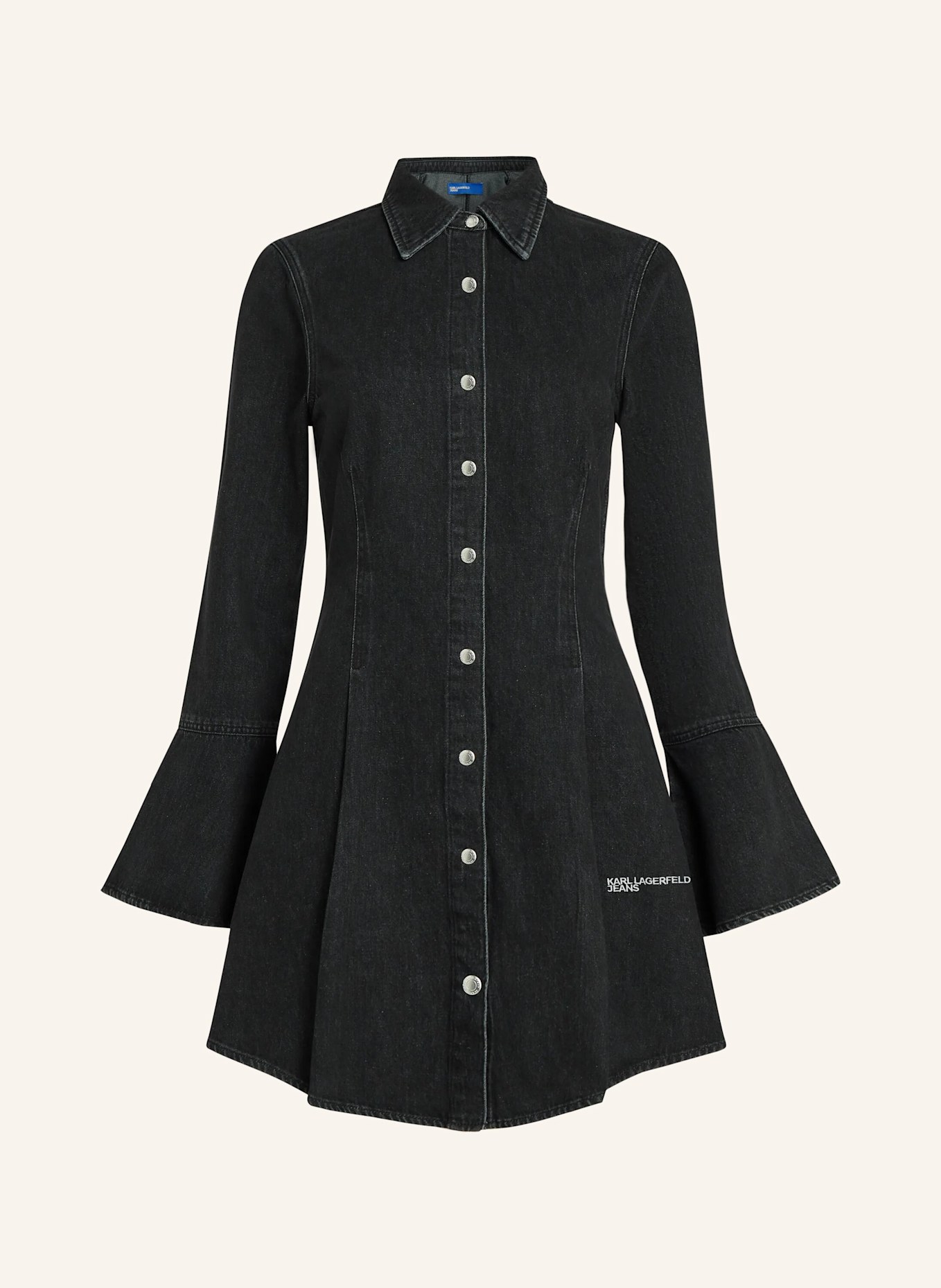 KARL LAGERFELD JEANS Kleid: SCHWARZ