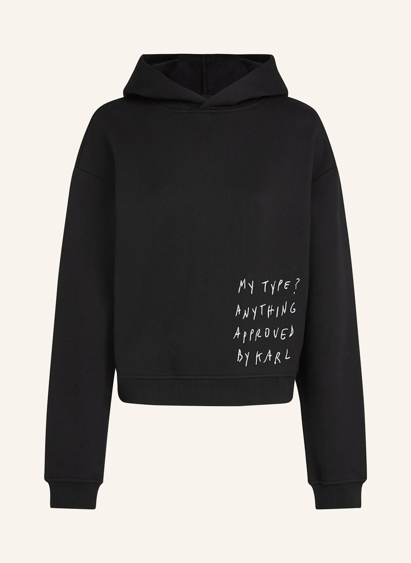KARL LAGERFELD JEANS Hoodie: SCHWARZ