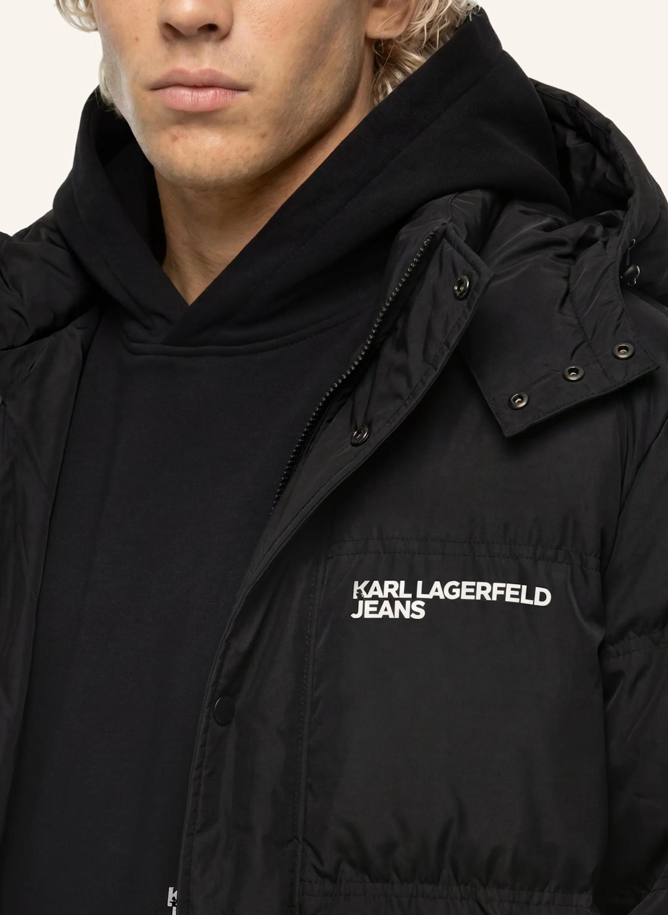 KARL LAGERFELD JEANS Jacke: SCHWARZ