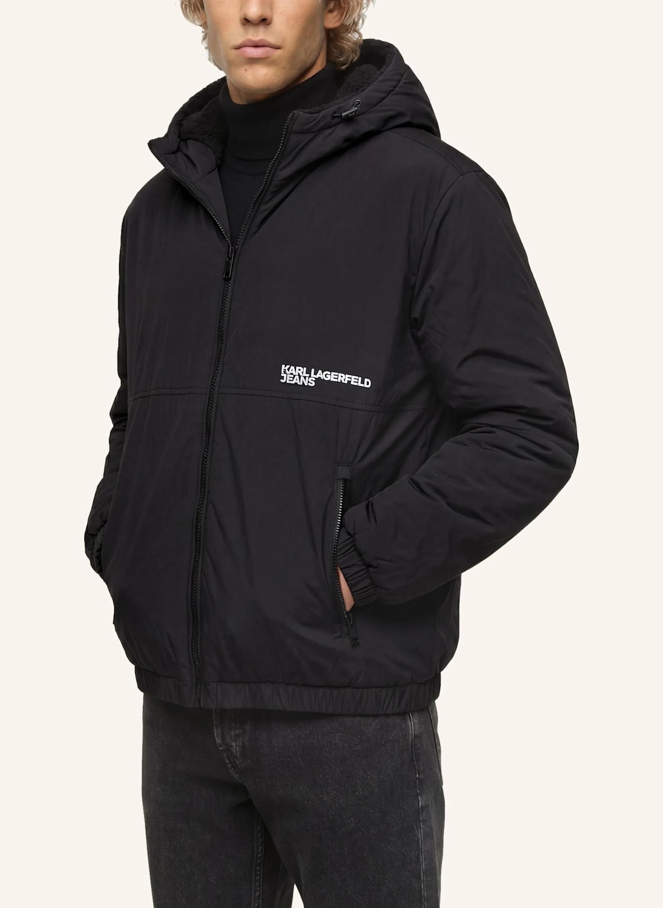 KARL LAGERFELD JEANS Jacke: SCHWARZ