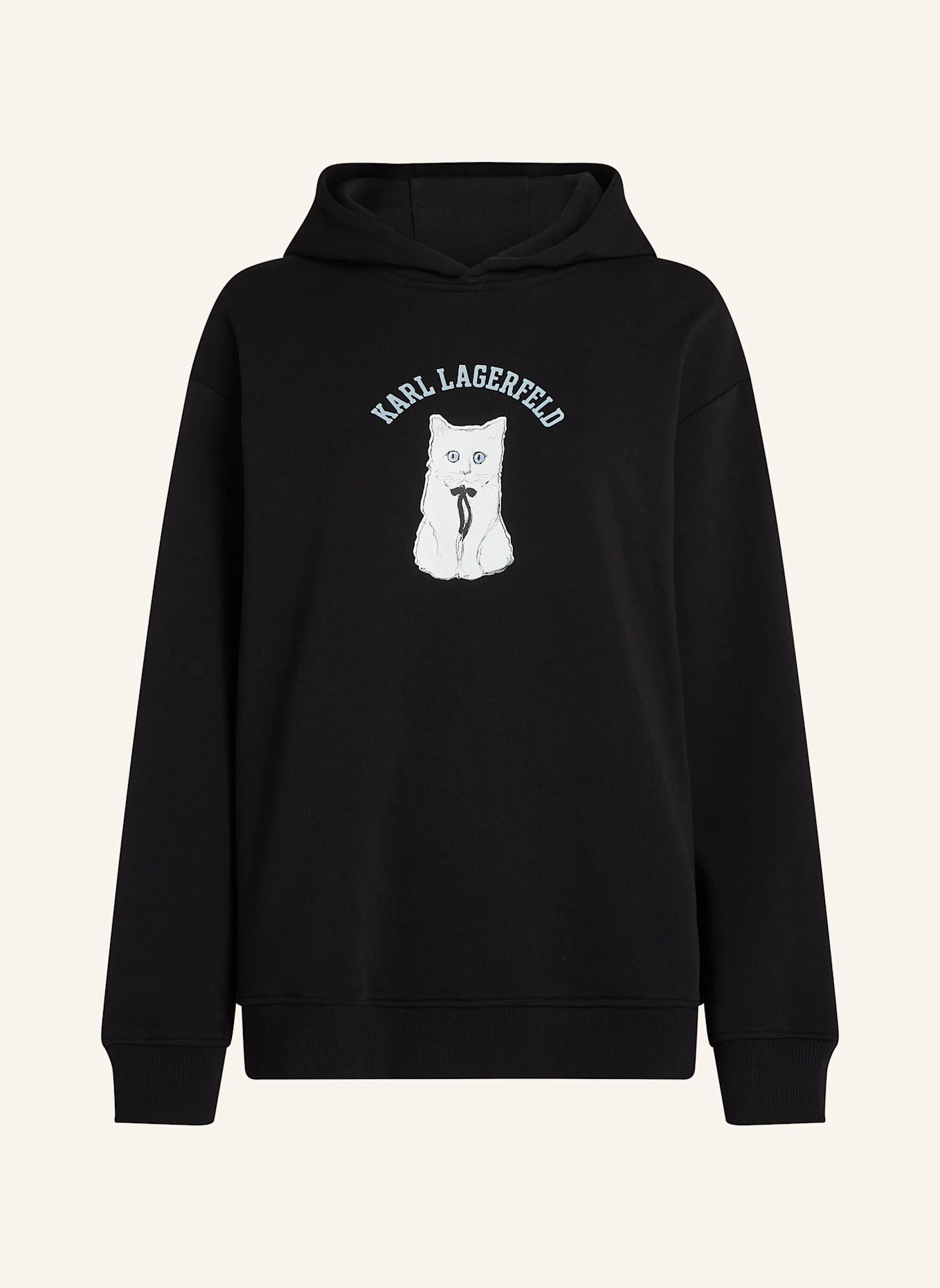 KARL LAGERFELD Hoodie: SCHWARZ