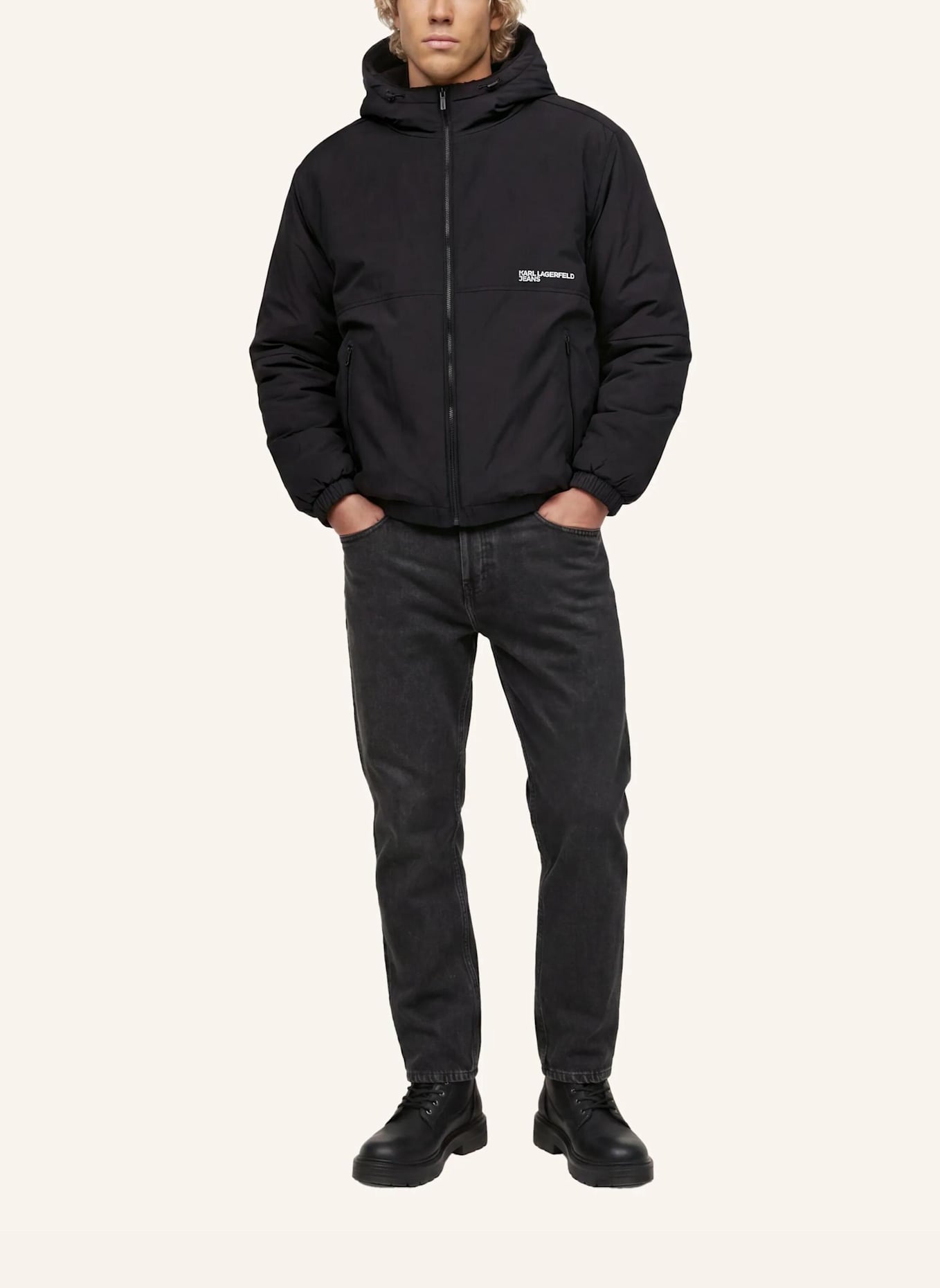 KARL LAGERFELD JEANS Jacke: SCHWARZ