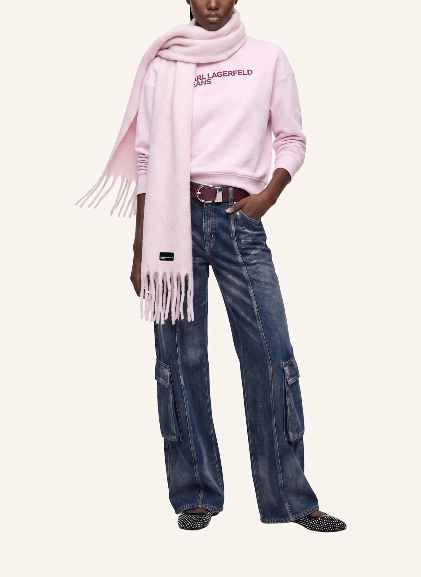 KARL LAGERFELD JEANS Schal: LILA