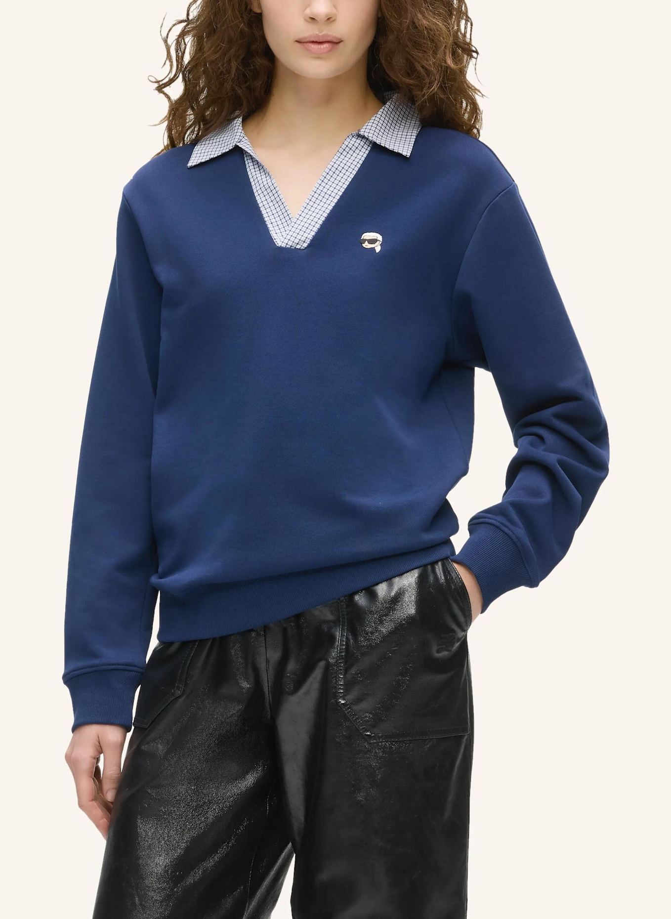 KARL LAGERFELD Sweatshirt: DUNKELBLAU