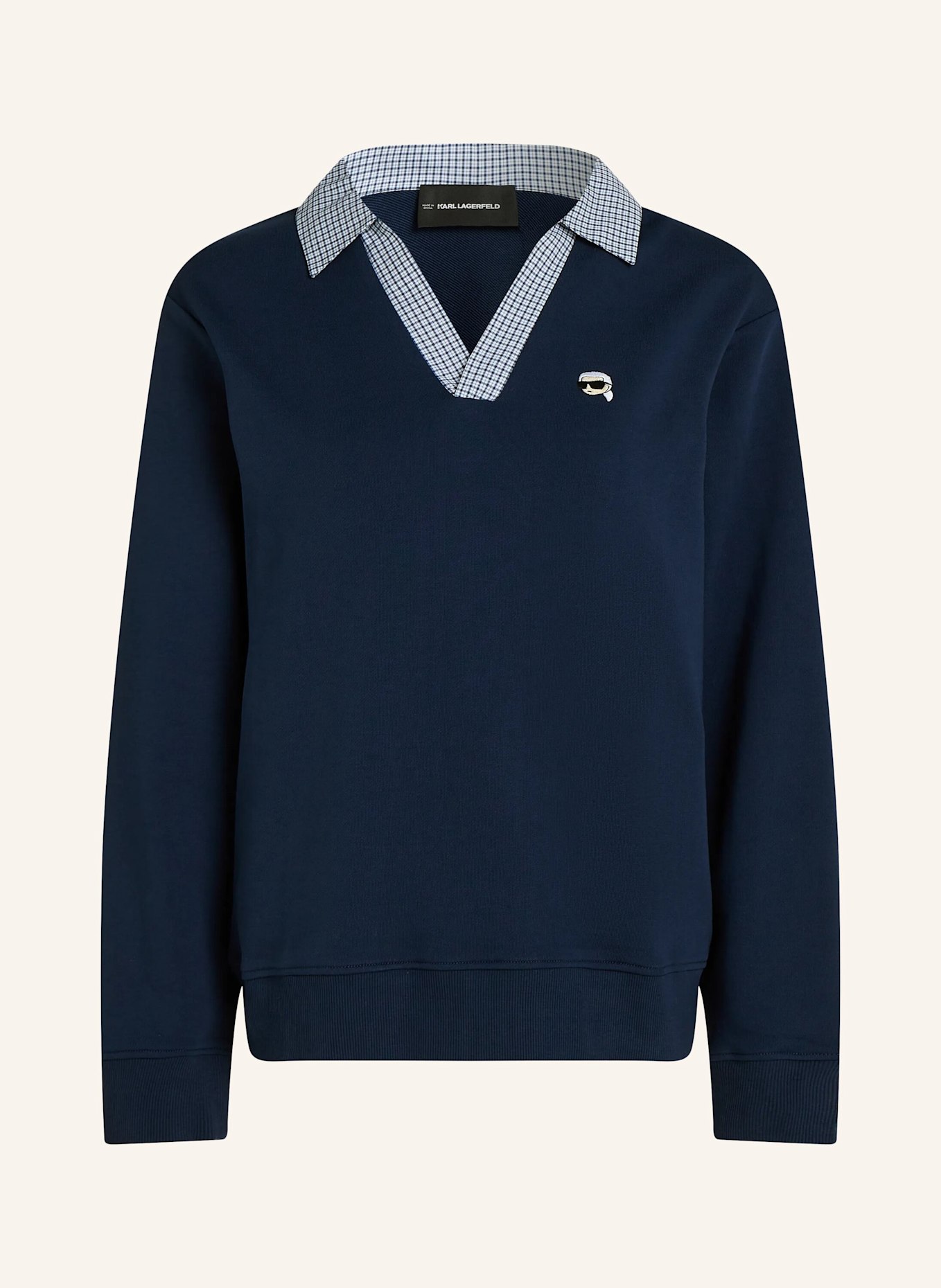 KARL LAGERFELD Sweatshirt: DUNKELBLAU
