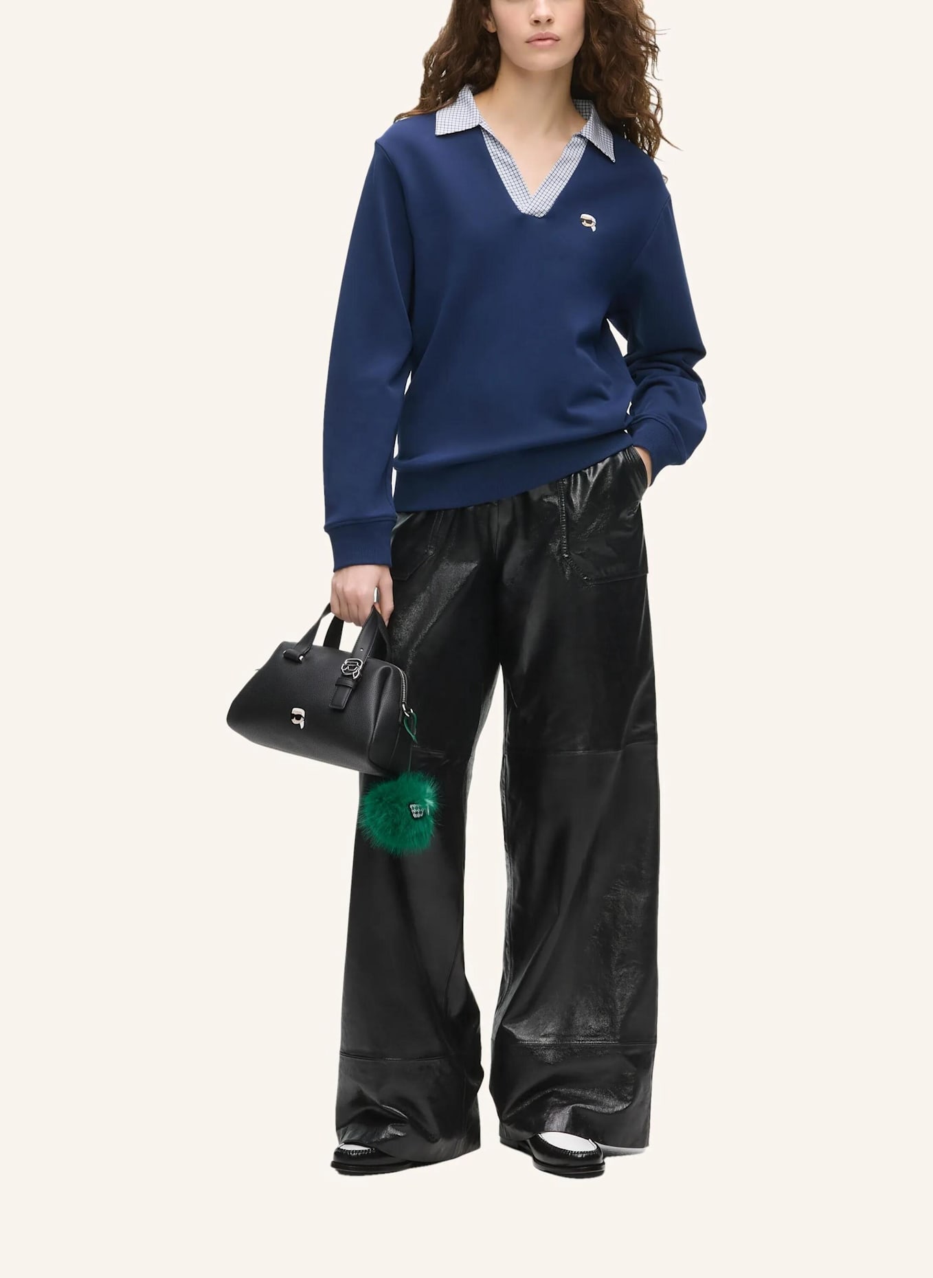KARL LAGERFELD Sweatshirt: DUNKELBLAU