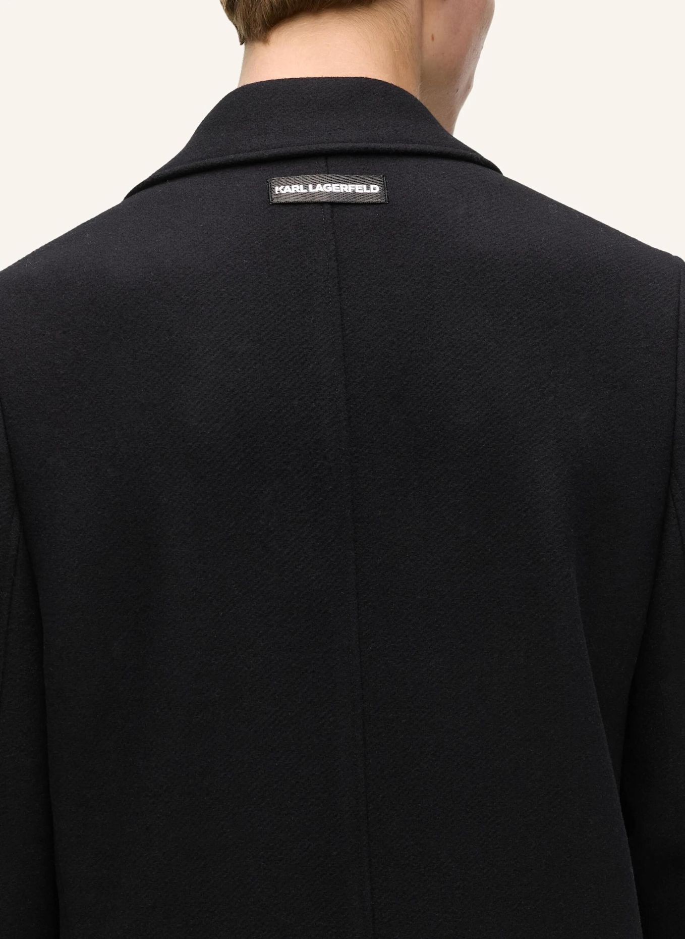 KARL LAGERFELD Mantel: SCHWARZ