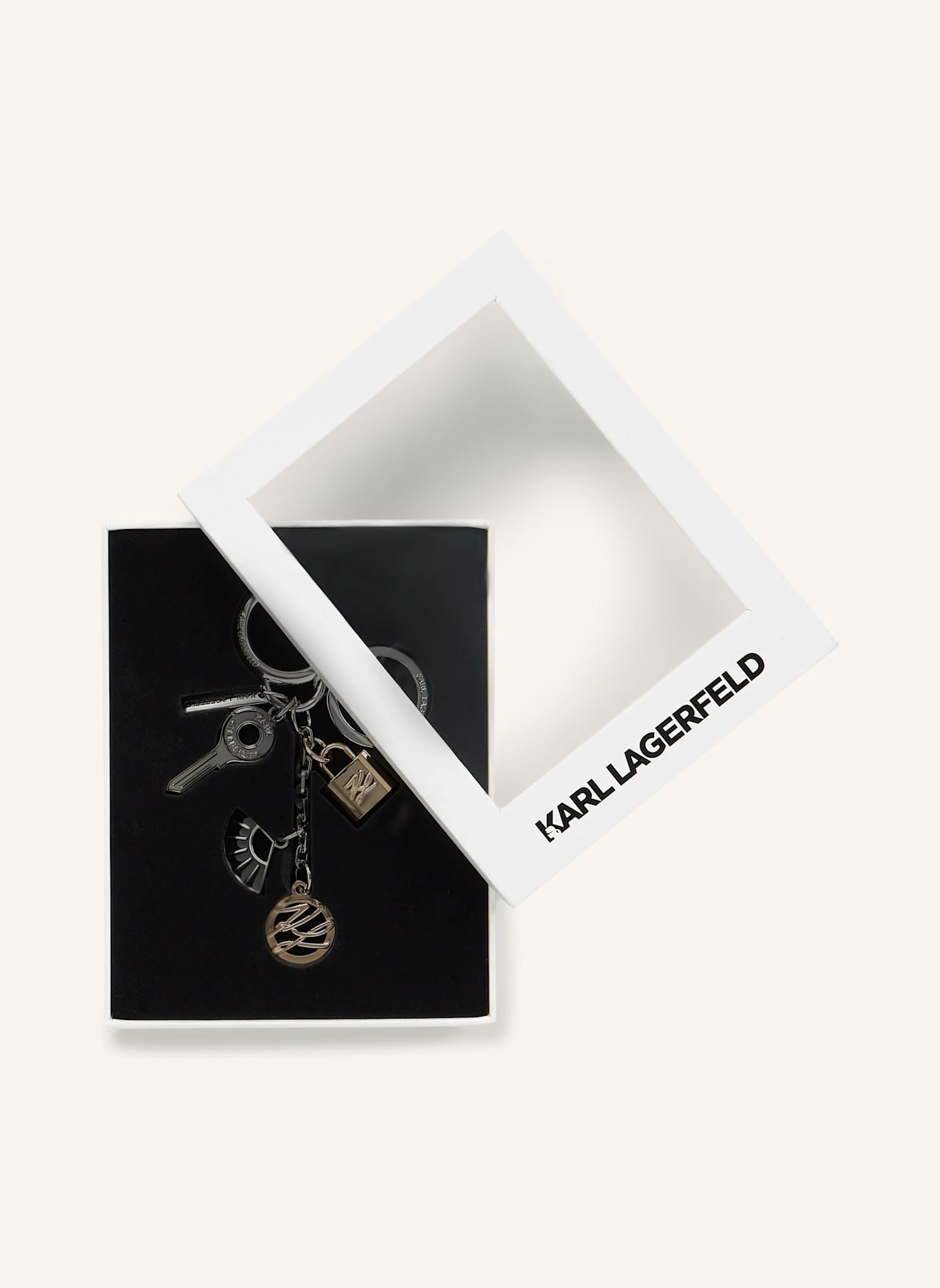 KARL LAGERFELD Schlüsselanhänger: SCHWARZ