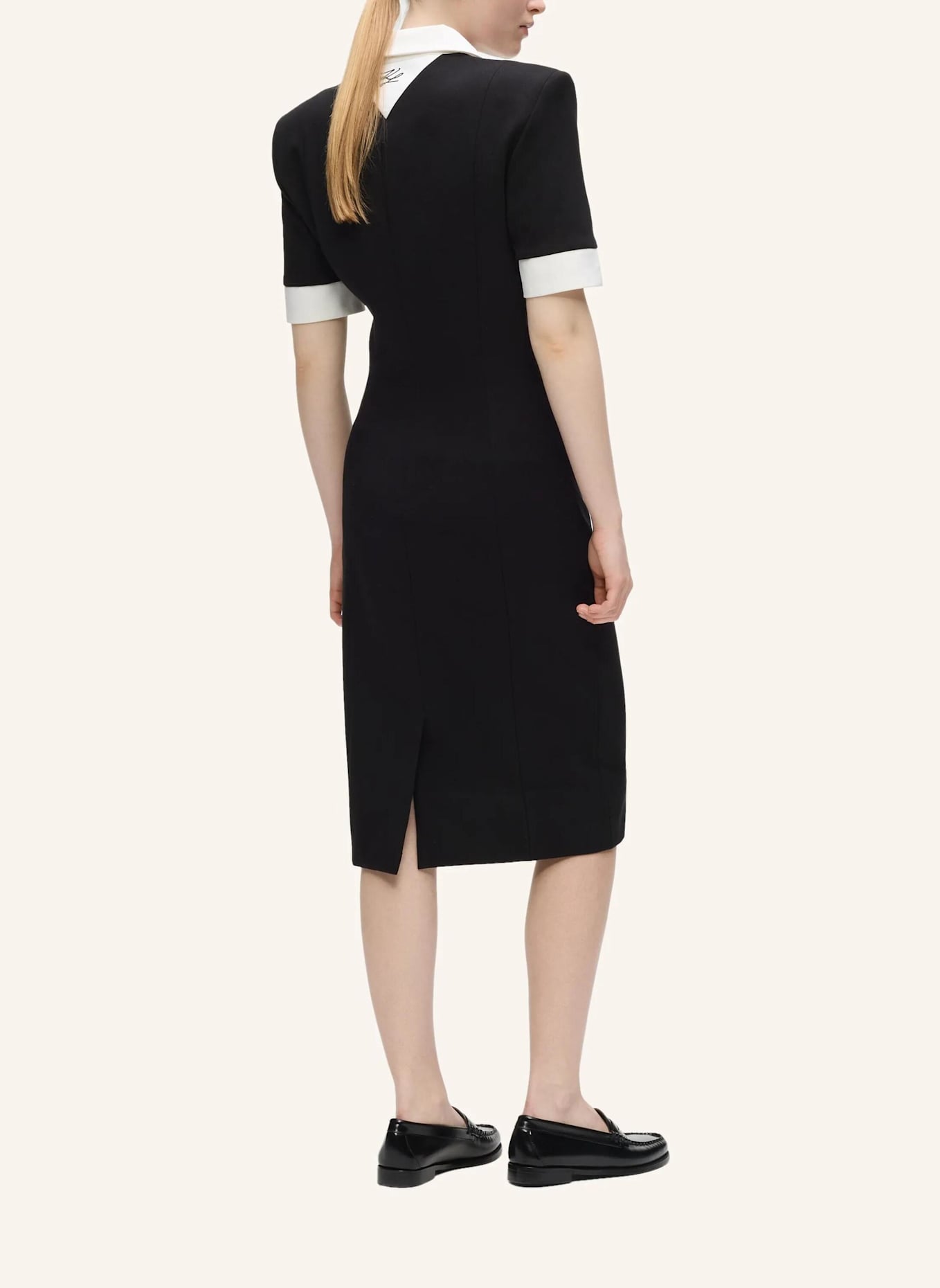 KARL LAGERFELD Kleid: SCHWARZ