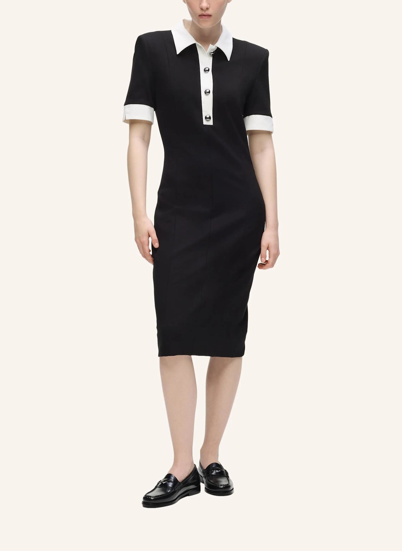 KARL LAGERFELD Kleid: SCHWARZ