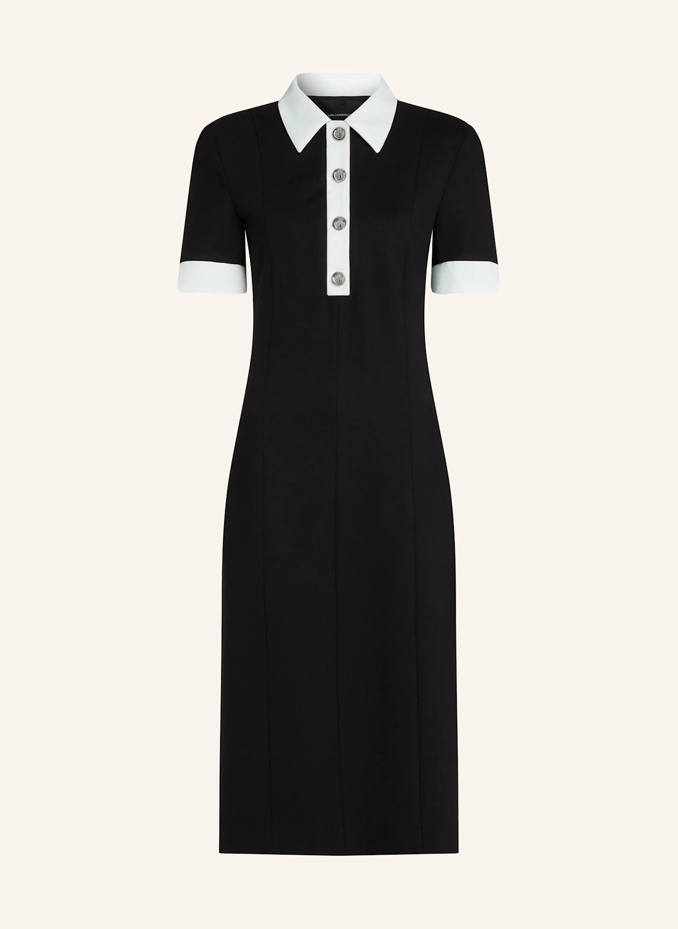 KARL LAGERFELD Kleid: SCHWARZ