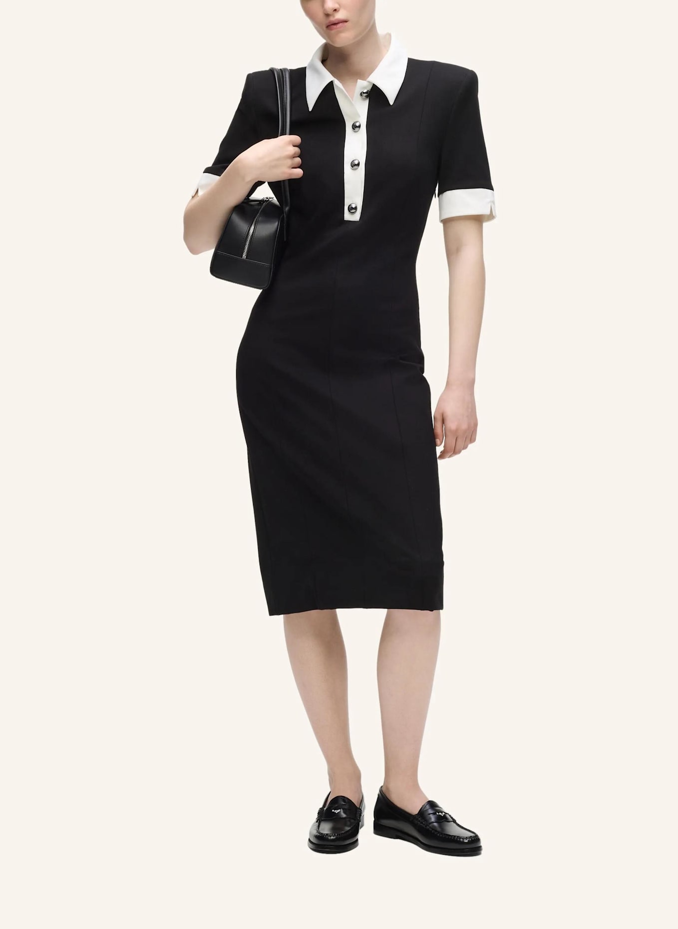 KARL LAGERFELD Kleid: SCHWARZ