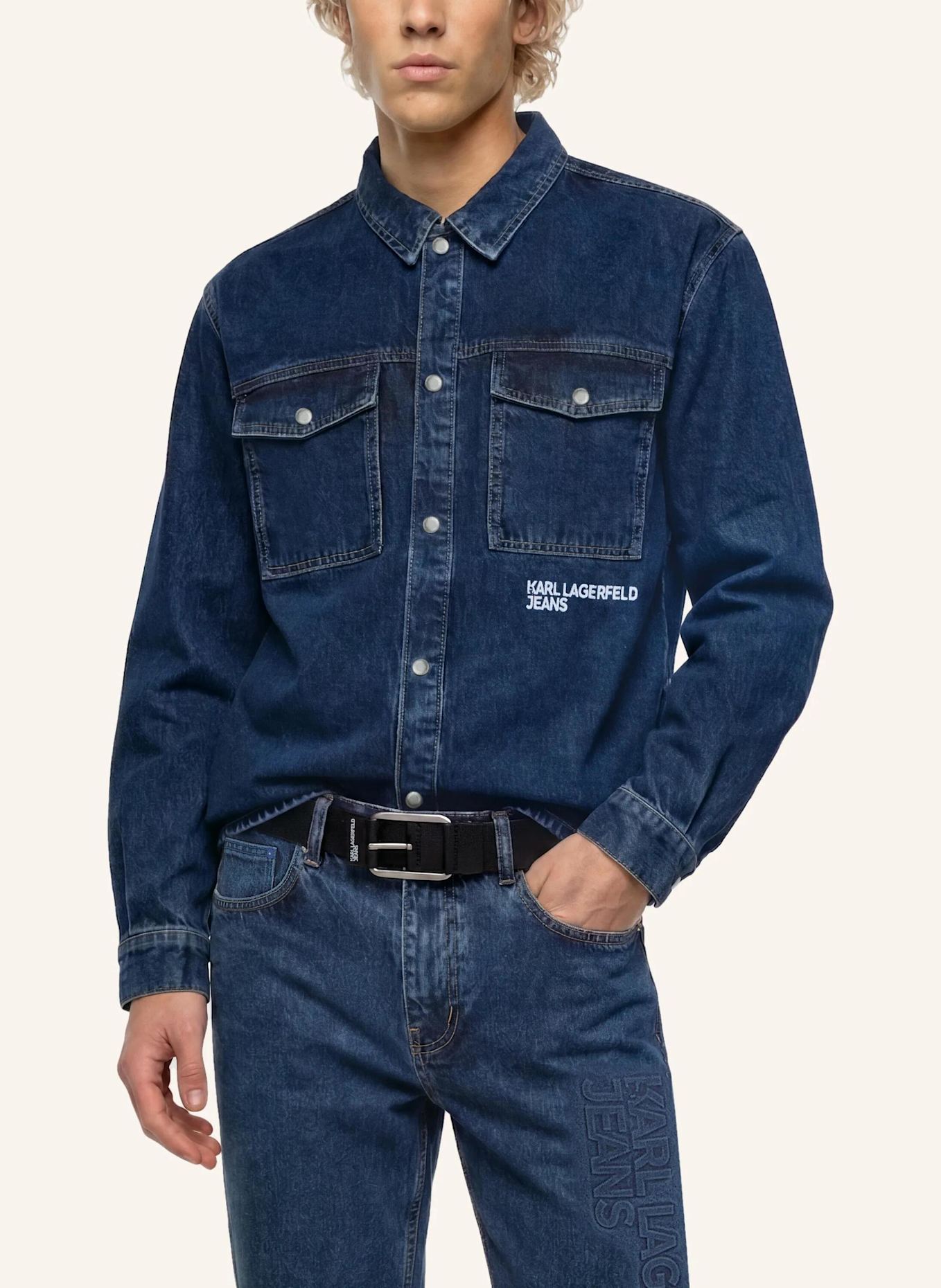KARL LAGERFELD JEANS Hemd: BLAU