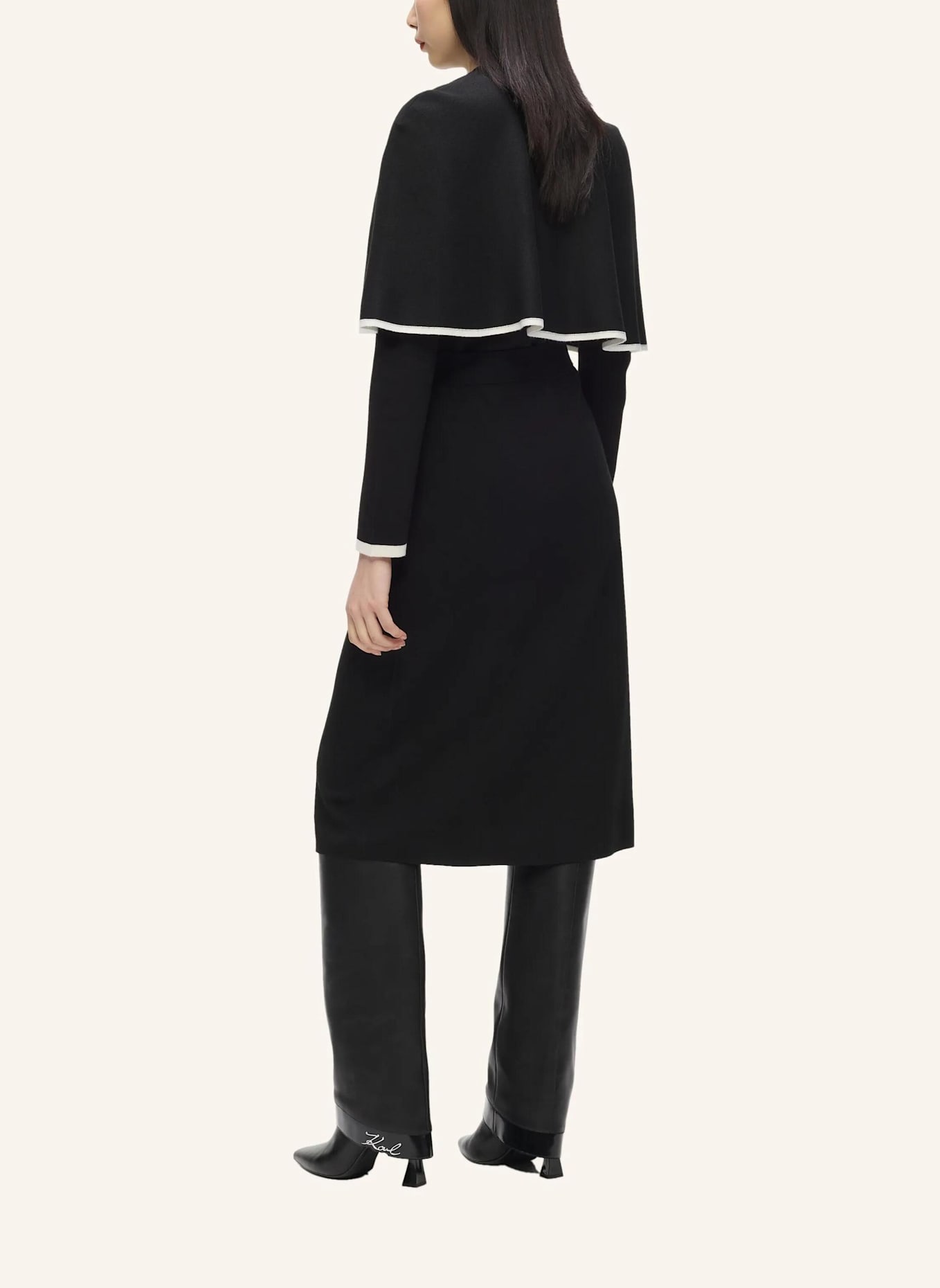 KARL LAGERFELD Kleid: SCHWARZ