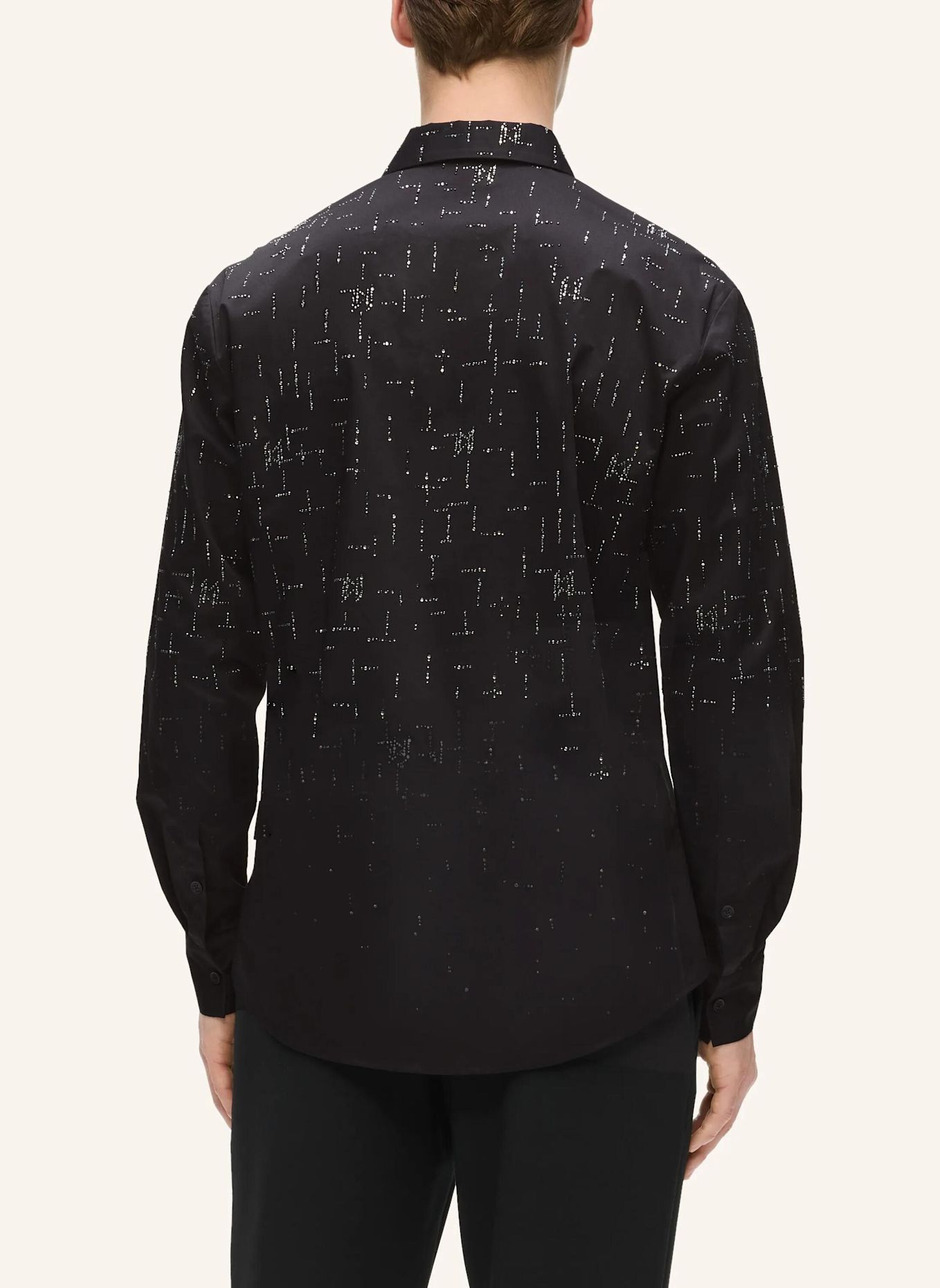 KARL LAGERFELD Hemd: SCHWARZ