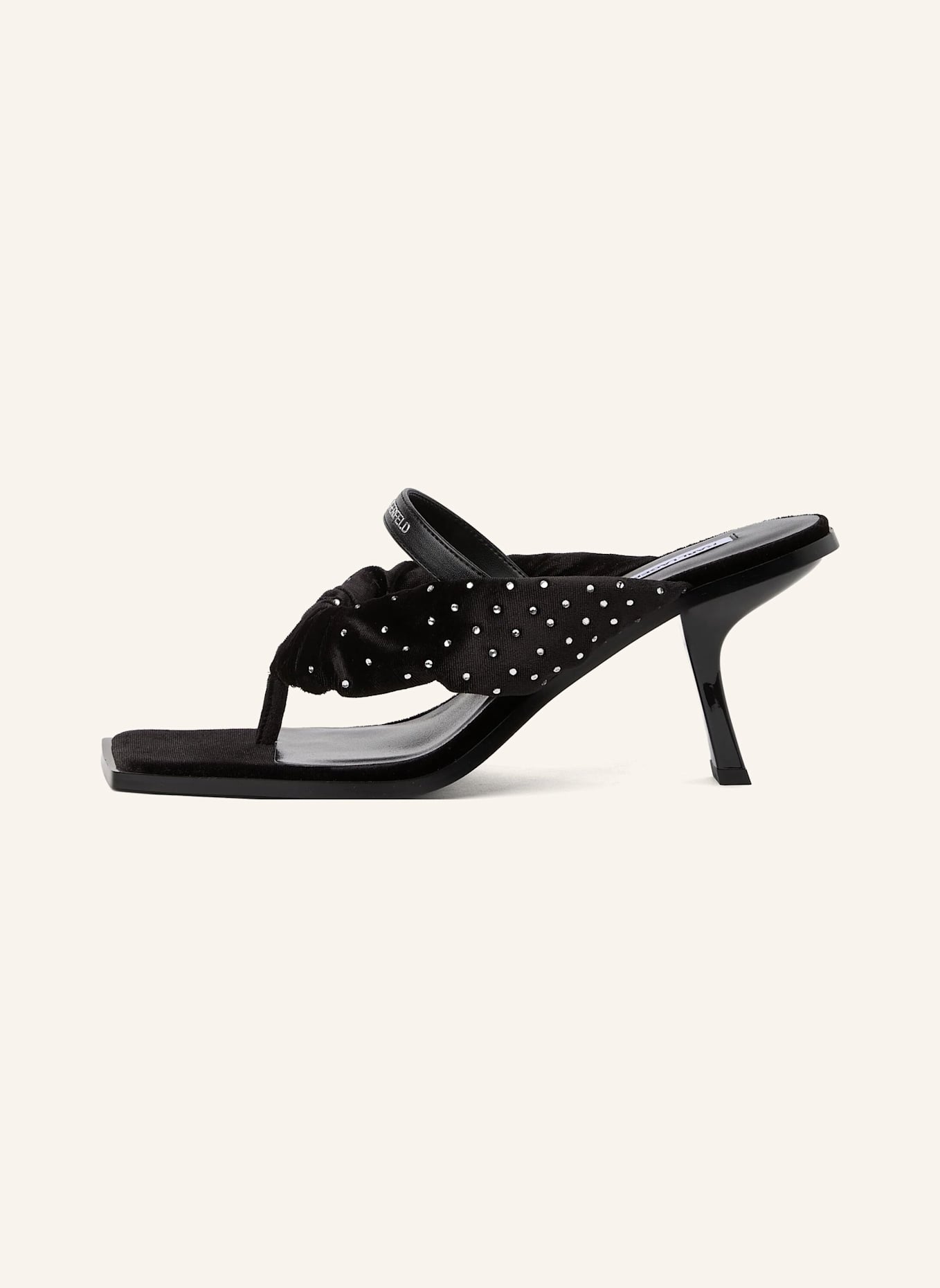 KARL LAGERFELD Sandalen: SCHWARZ