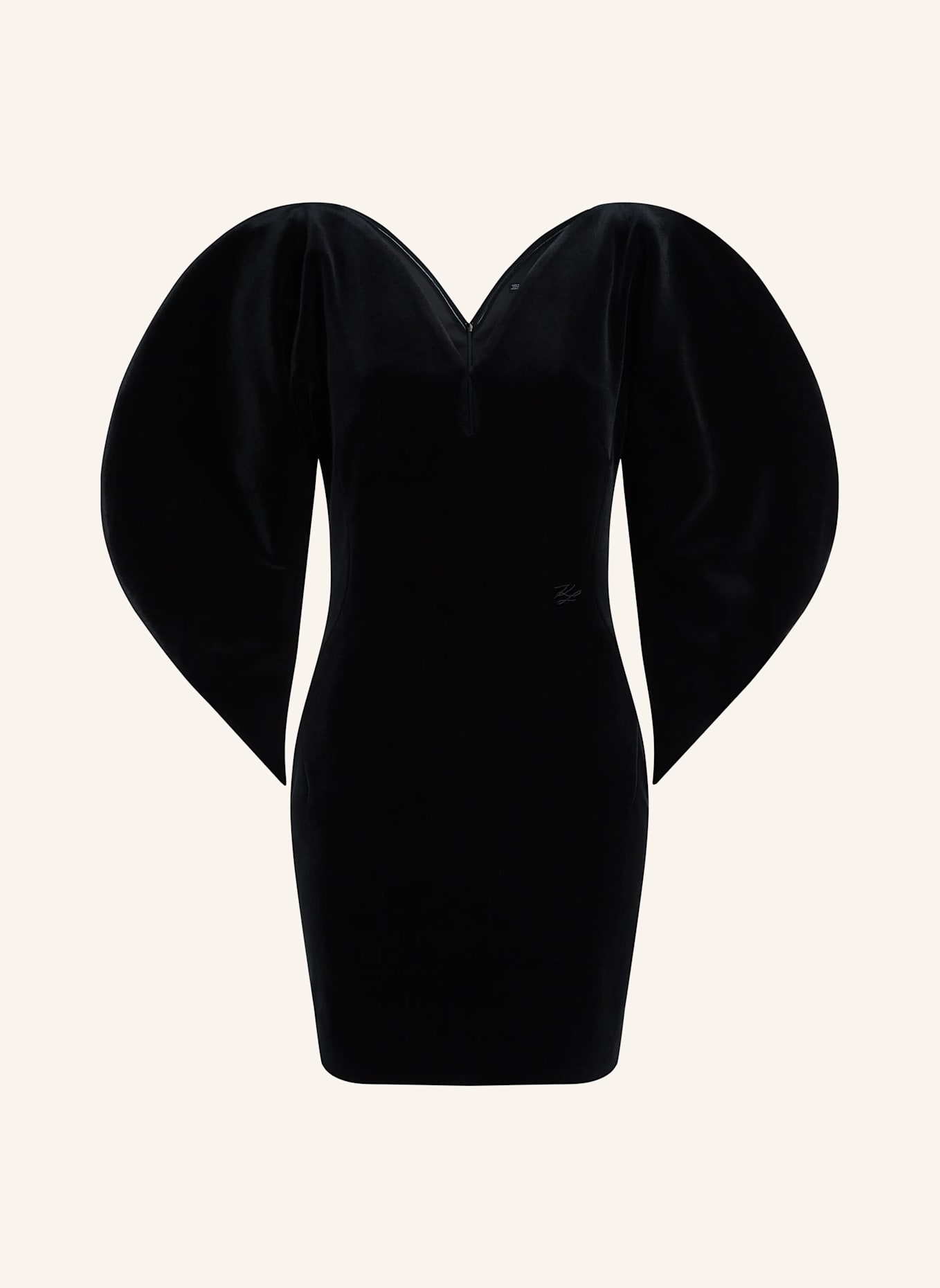 KARL LAGERFELD Kleid: SCHWARZ