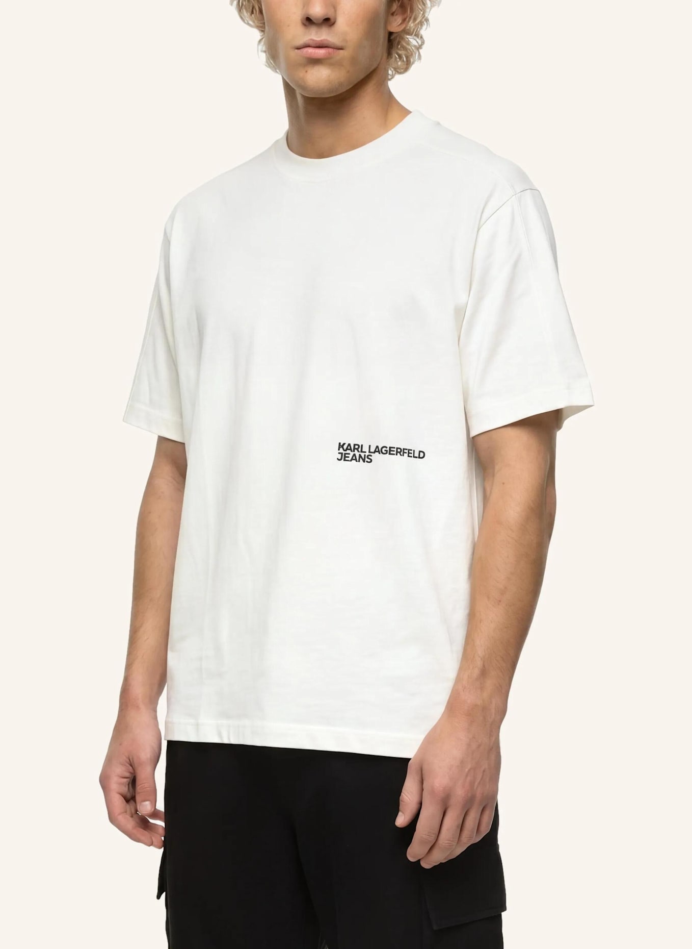 KARL LAGERFELD JEANS T-shirt: BEIGE