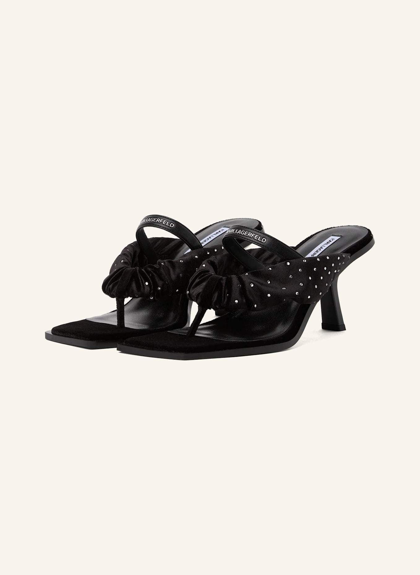 KARL LAGERFELD Sandalen: SCHWARZ