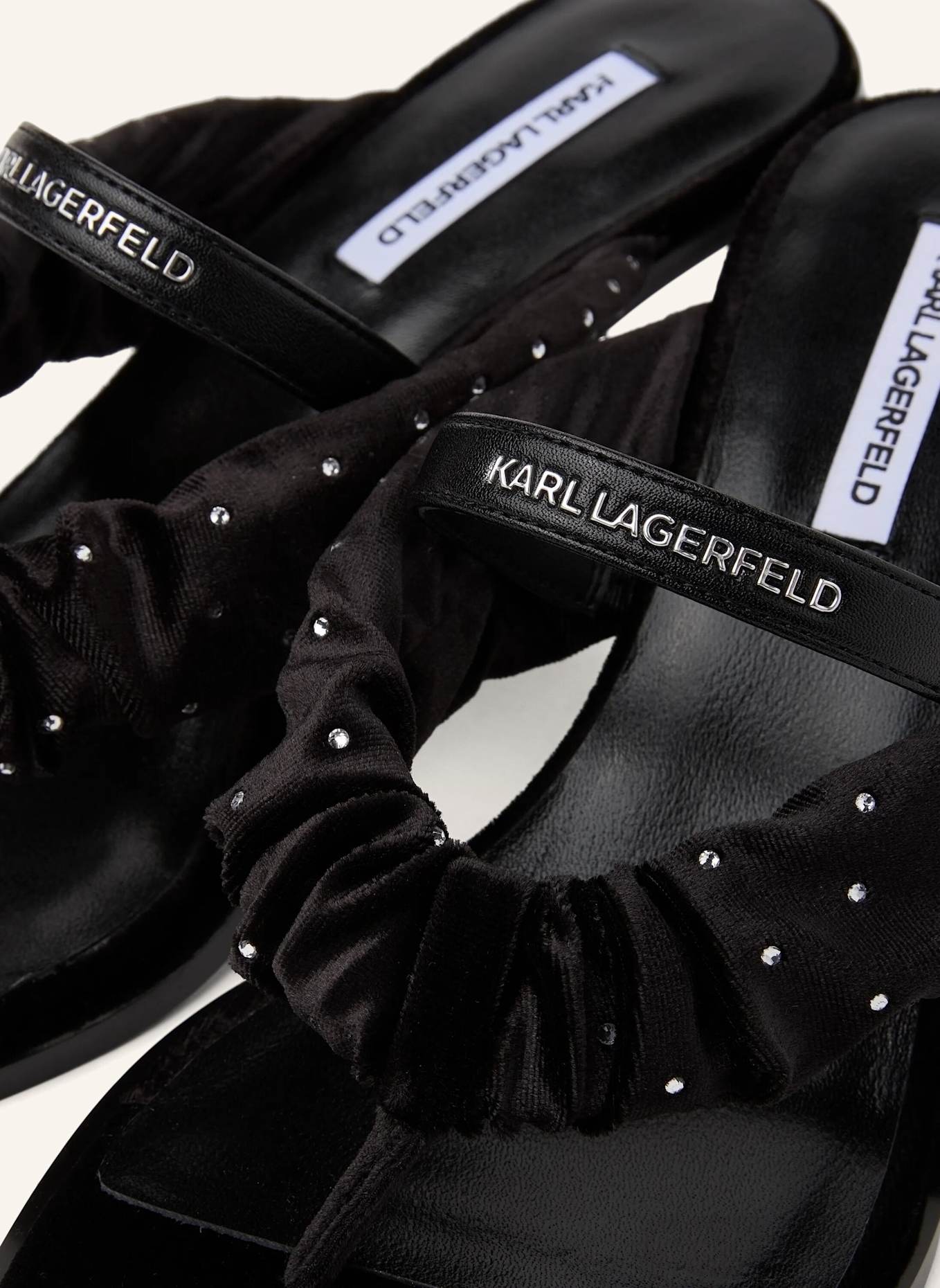 KARL LAGERFELD Sandalen: SCHWARZ