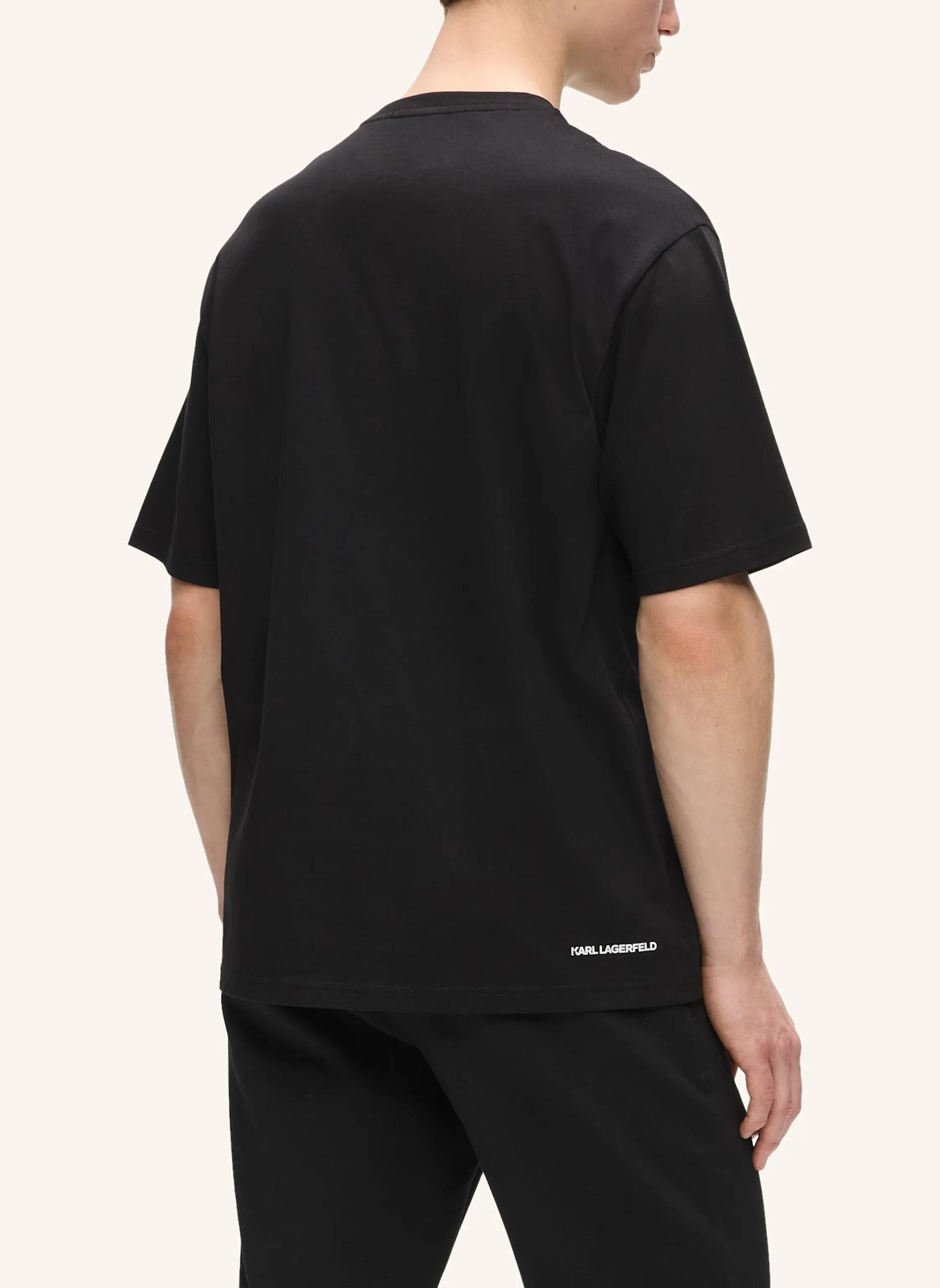 KARL LAGERFELD T-shirt: SCHWARZ