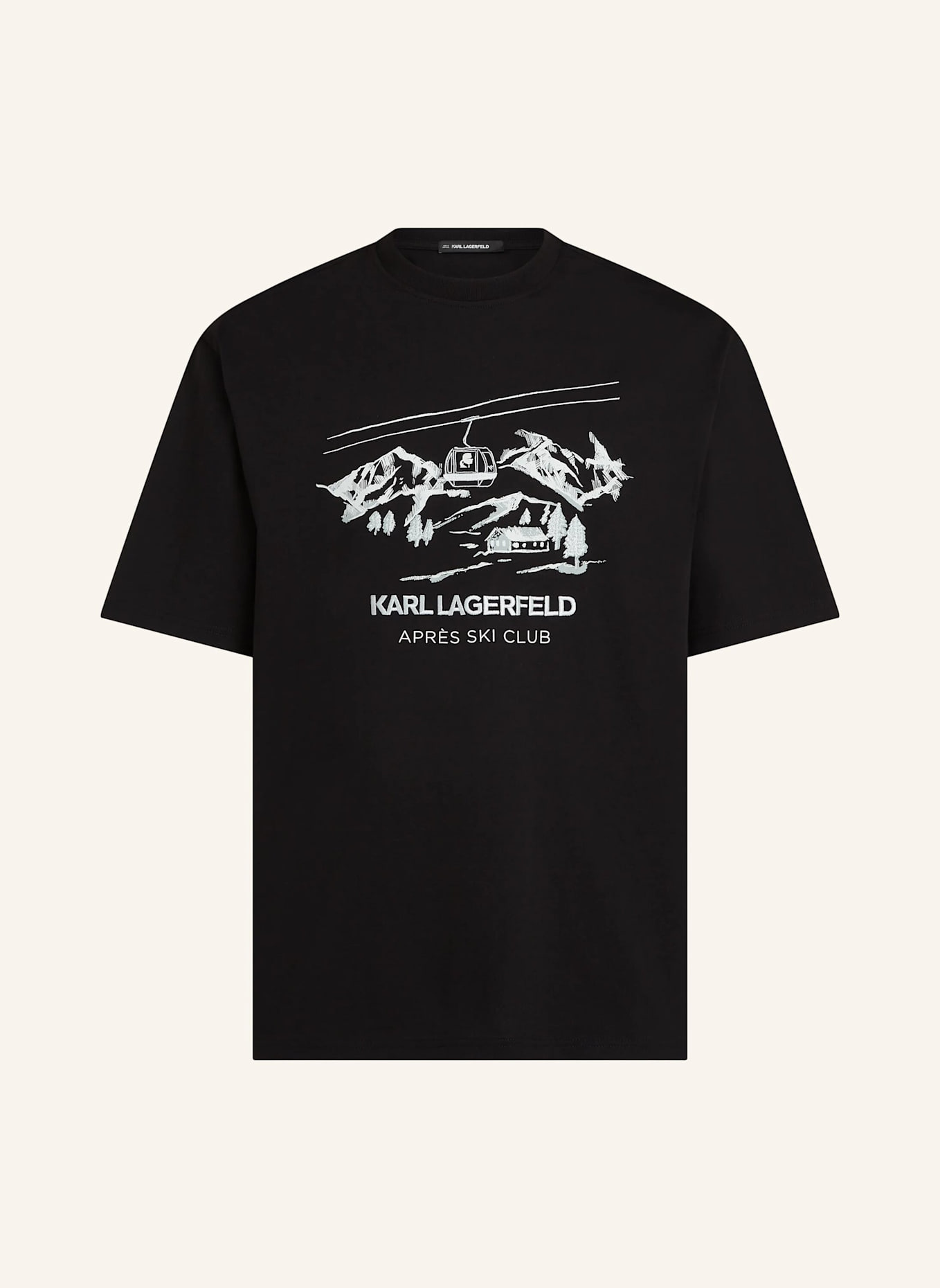 KARL LAGERFELD T-shirt: SCHWARZ