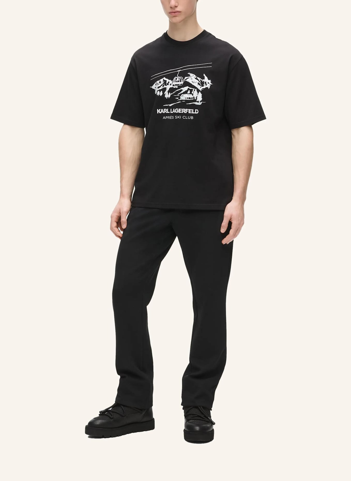 KARL LAGERFELD T-shirt: SCHWARZ