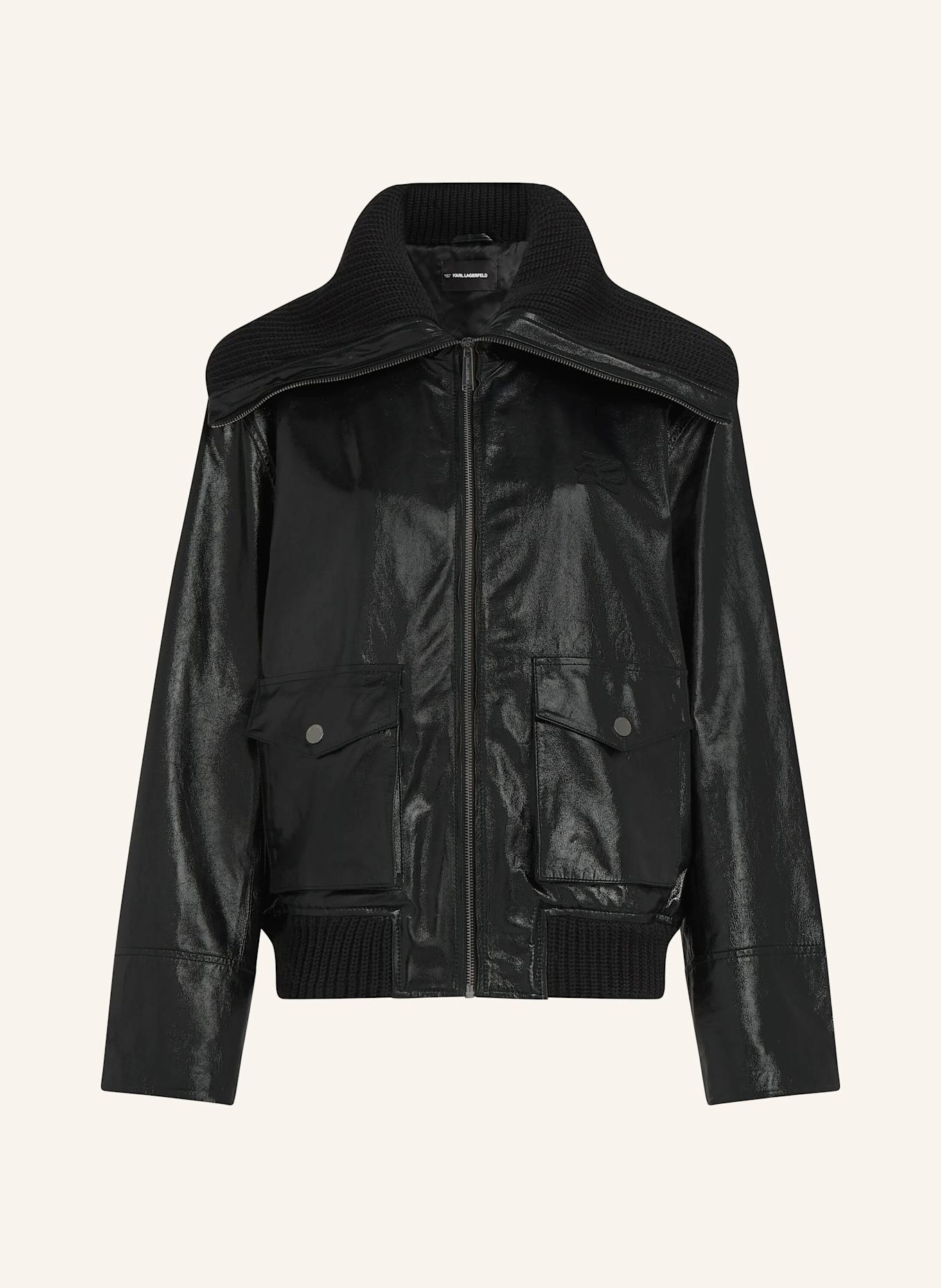 KARL LAGERFELD Bomberjacke: SCHWARZ