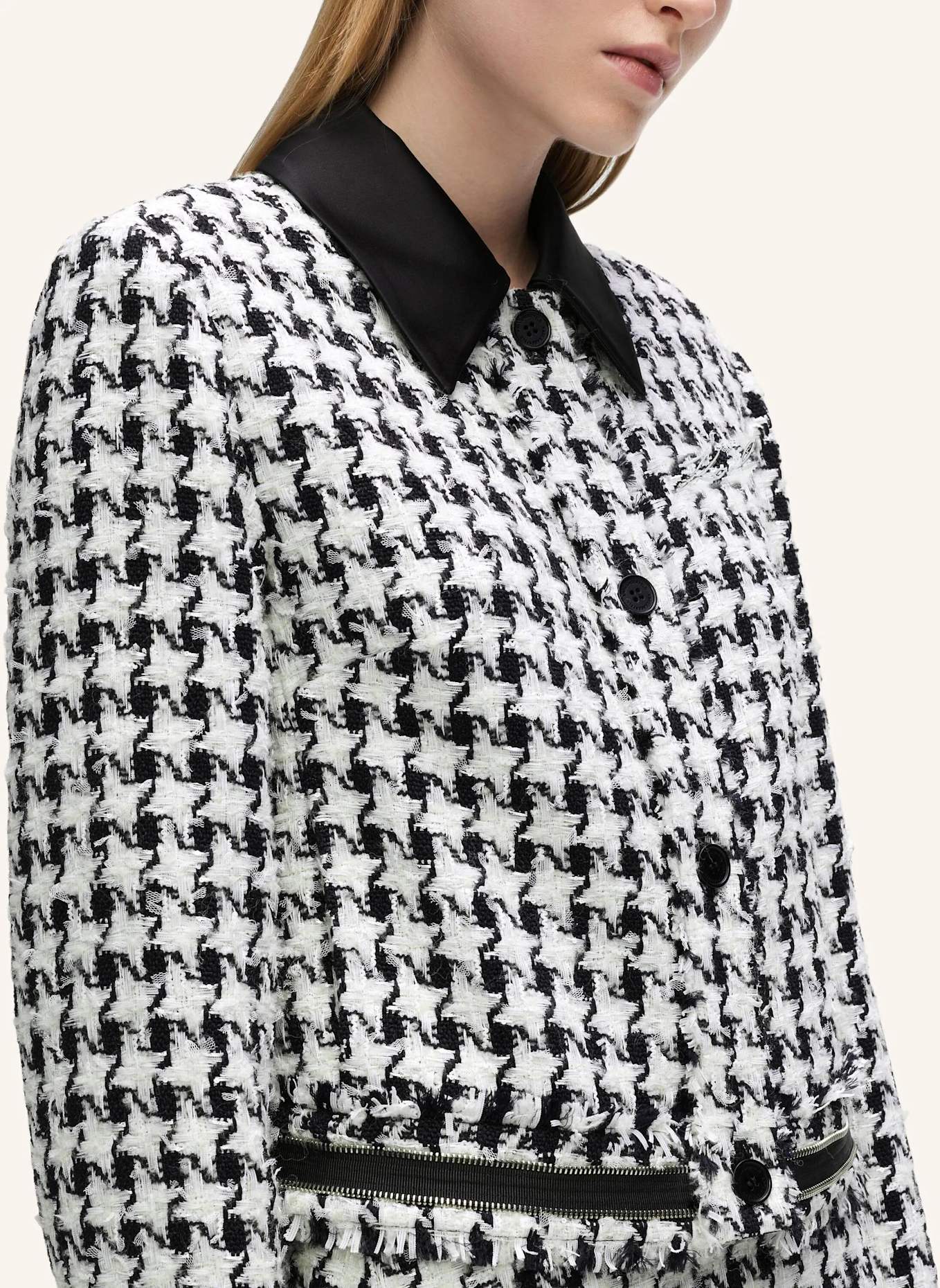 KARL LAGERFELD Blazer: SCHWARZ / WEISS