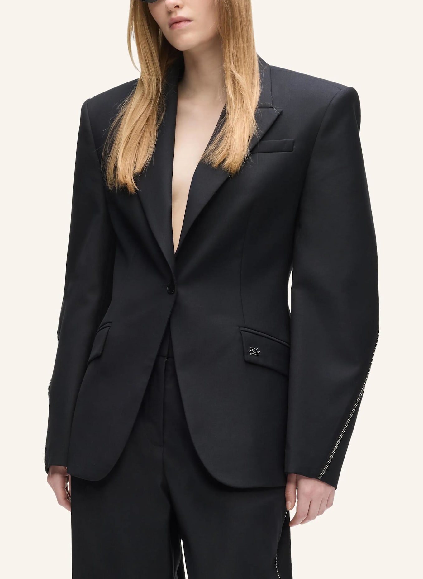 KARL LAGERFELD Blazer: SCHWARZ