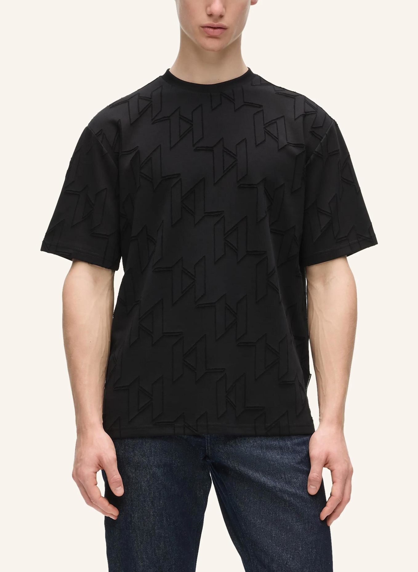 KARL LAGERFELD T-shirt: SCHWARZ