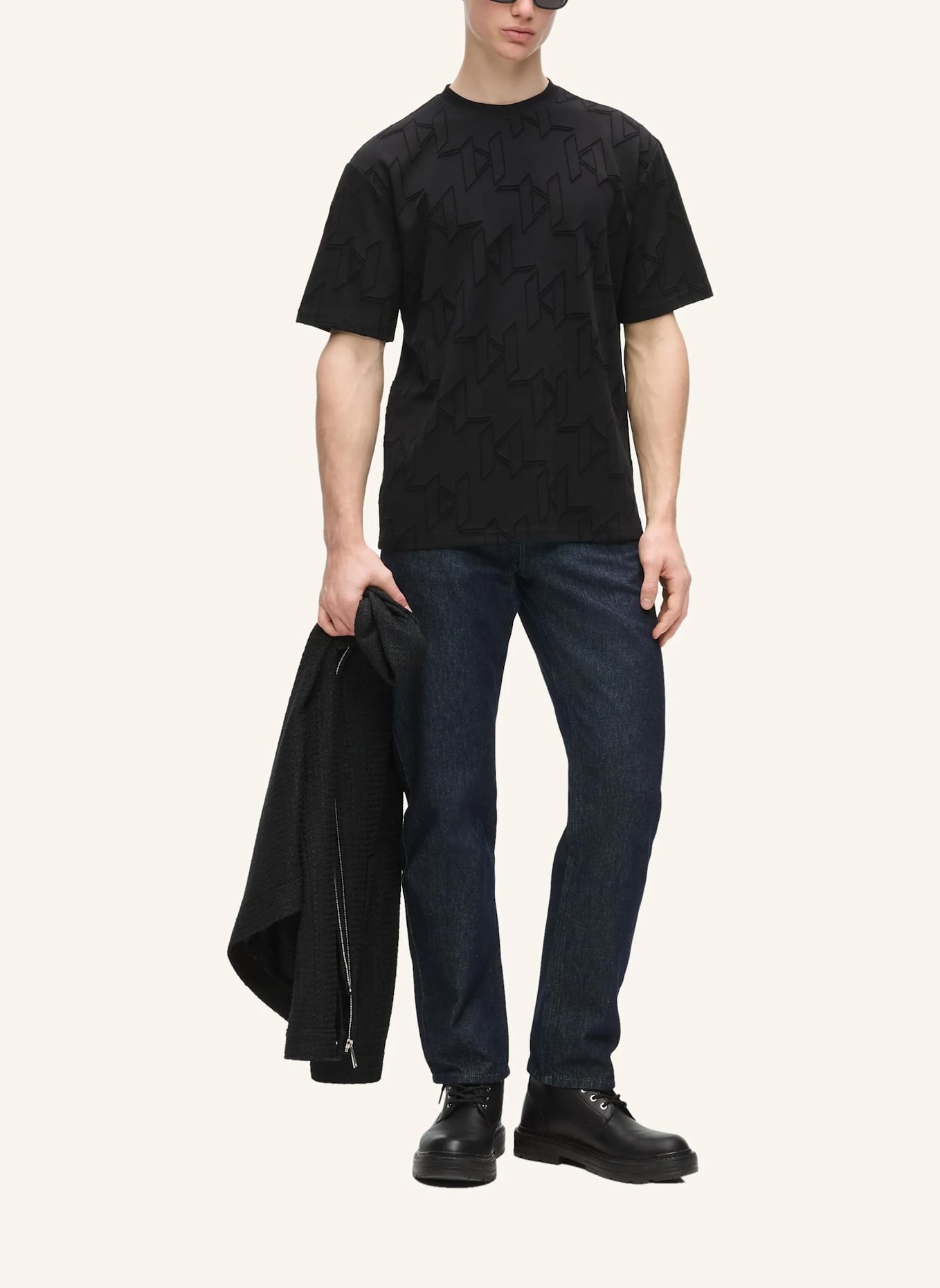 KARL LAGERFELD T-shirt: SCHWARZ
