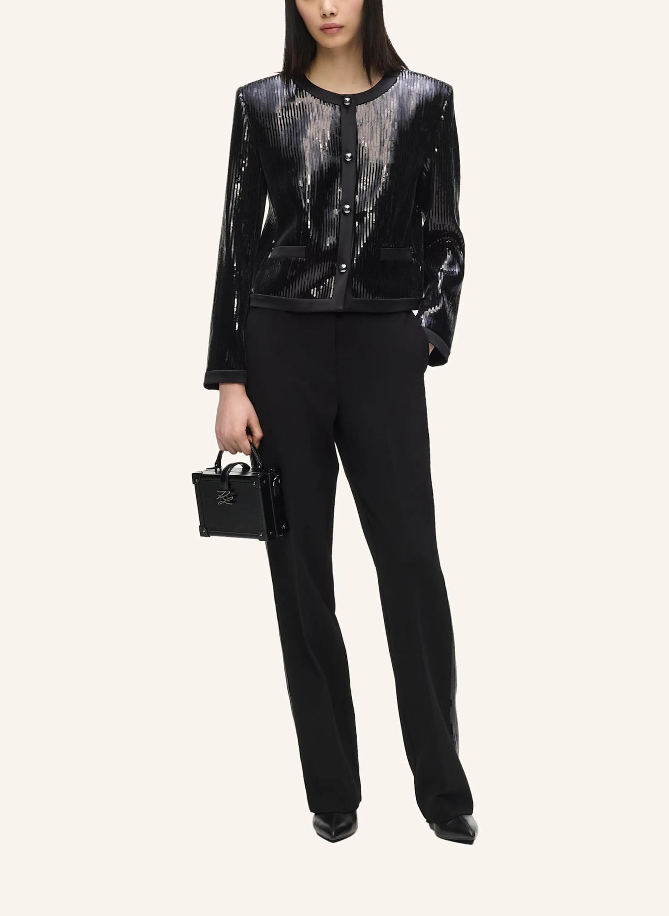 KARL LAGERFELD Blazer: SCHWARZ