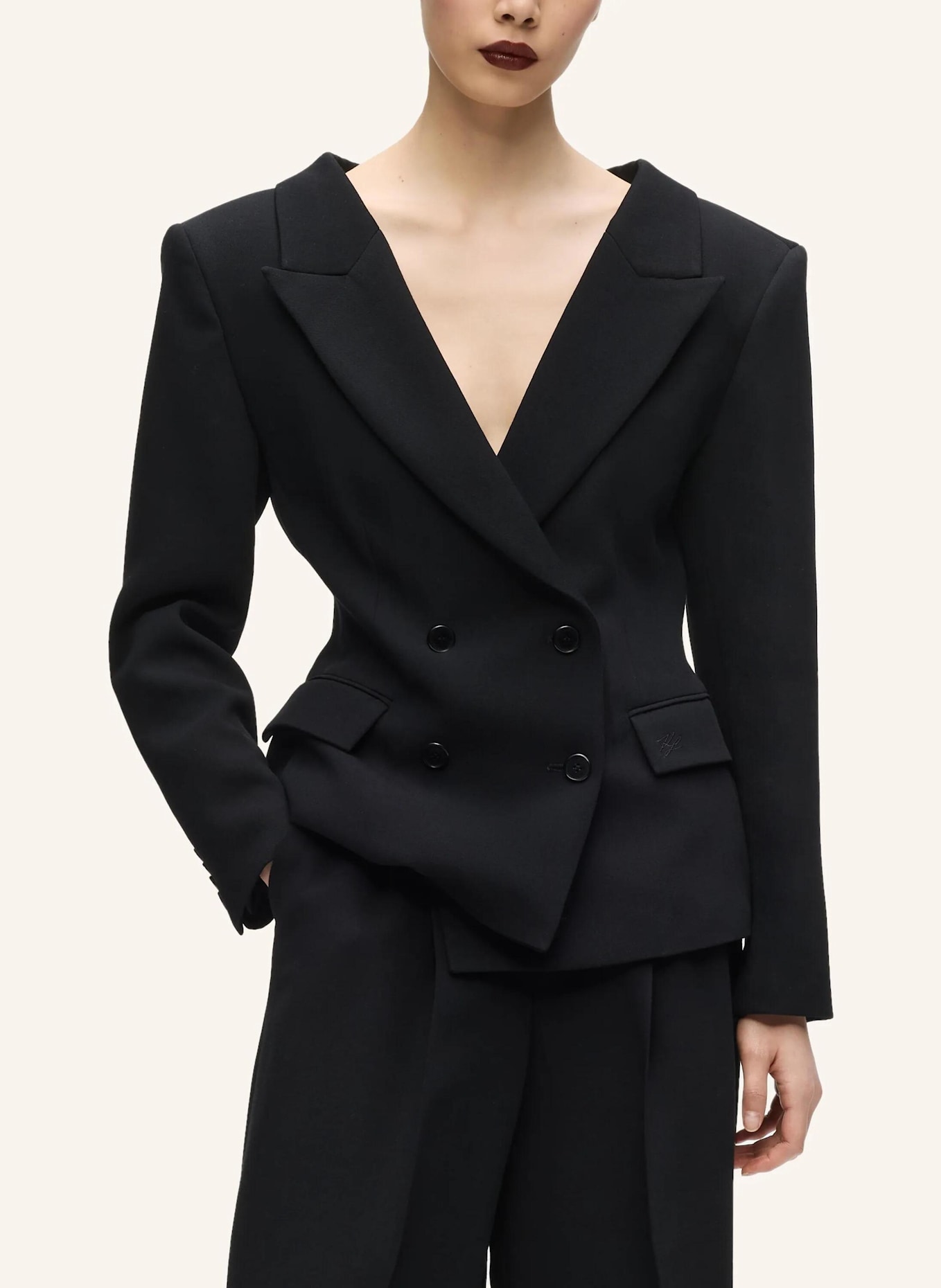 KARL LAGERFELD Blazer: SCHWARZ