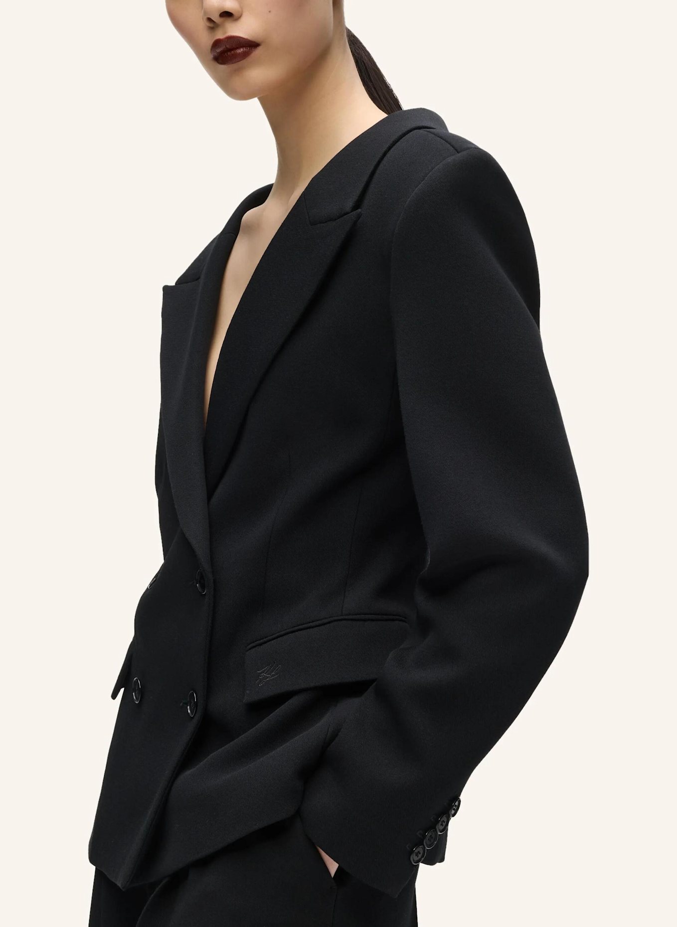KARL LAGERFELD Blazer: SCHWARZ