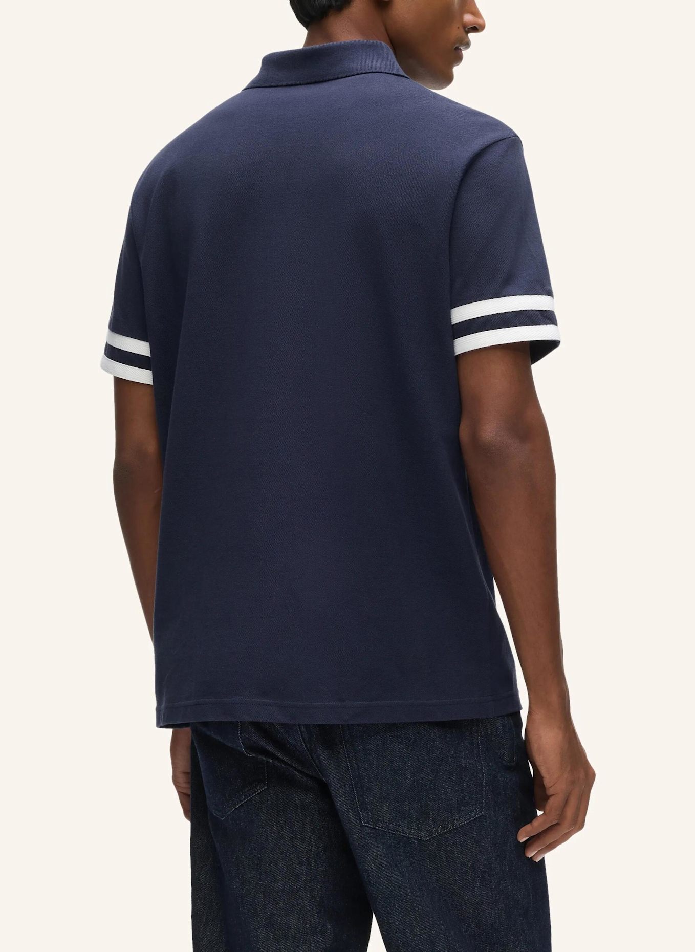KARL LAGERFELD Poloshirt: DUNKELBLAU
