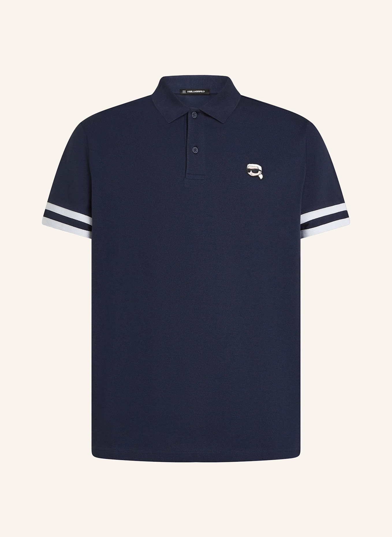 KARL LAGERFELD Poloshirt: DUNKELBLAU