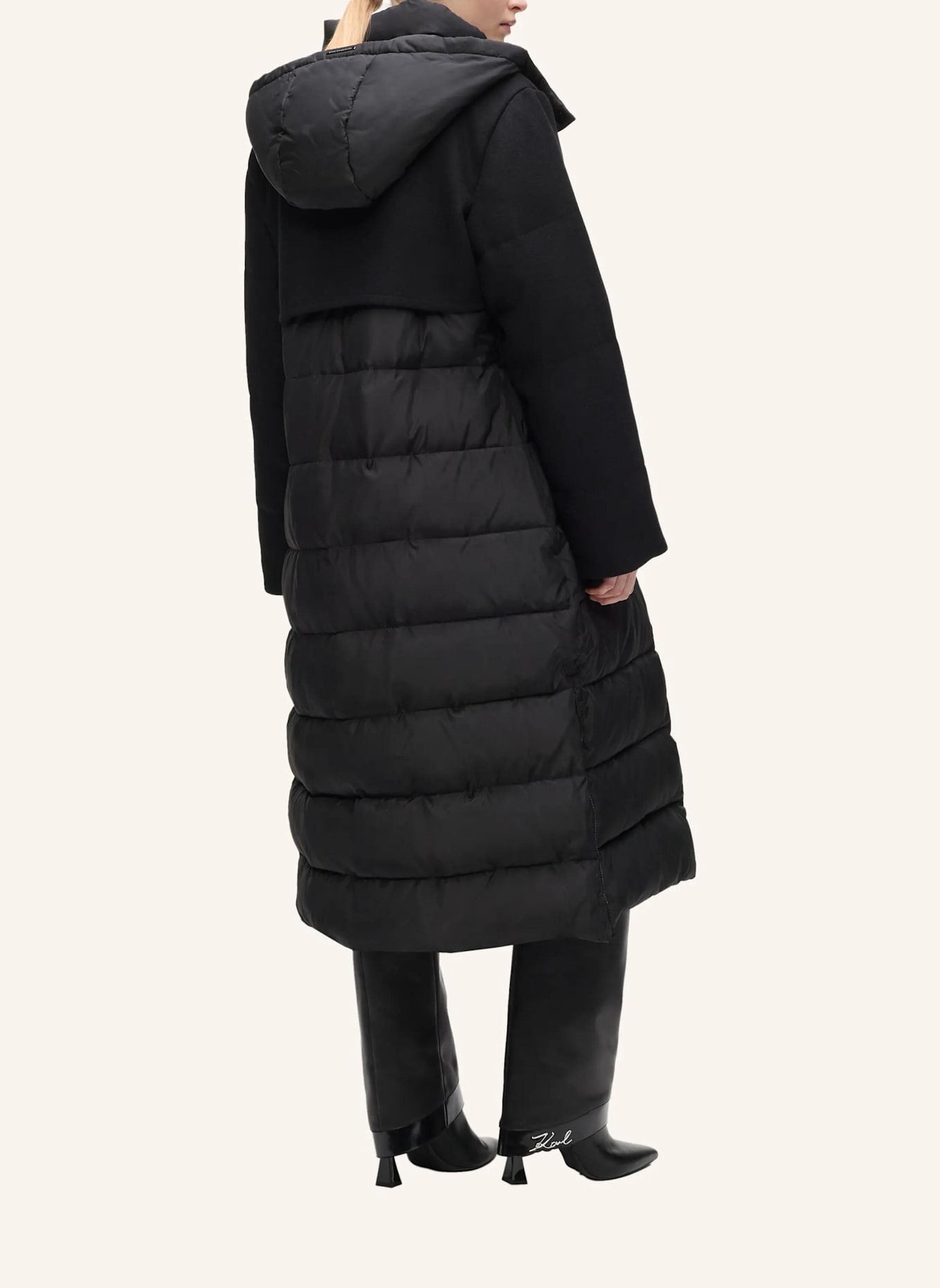 KARL LAGERFELD Mantel: SCHWARZ
