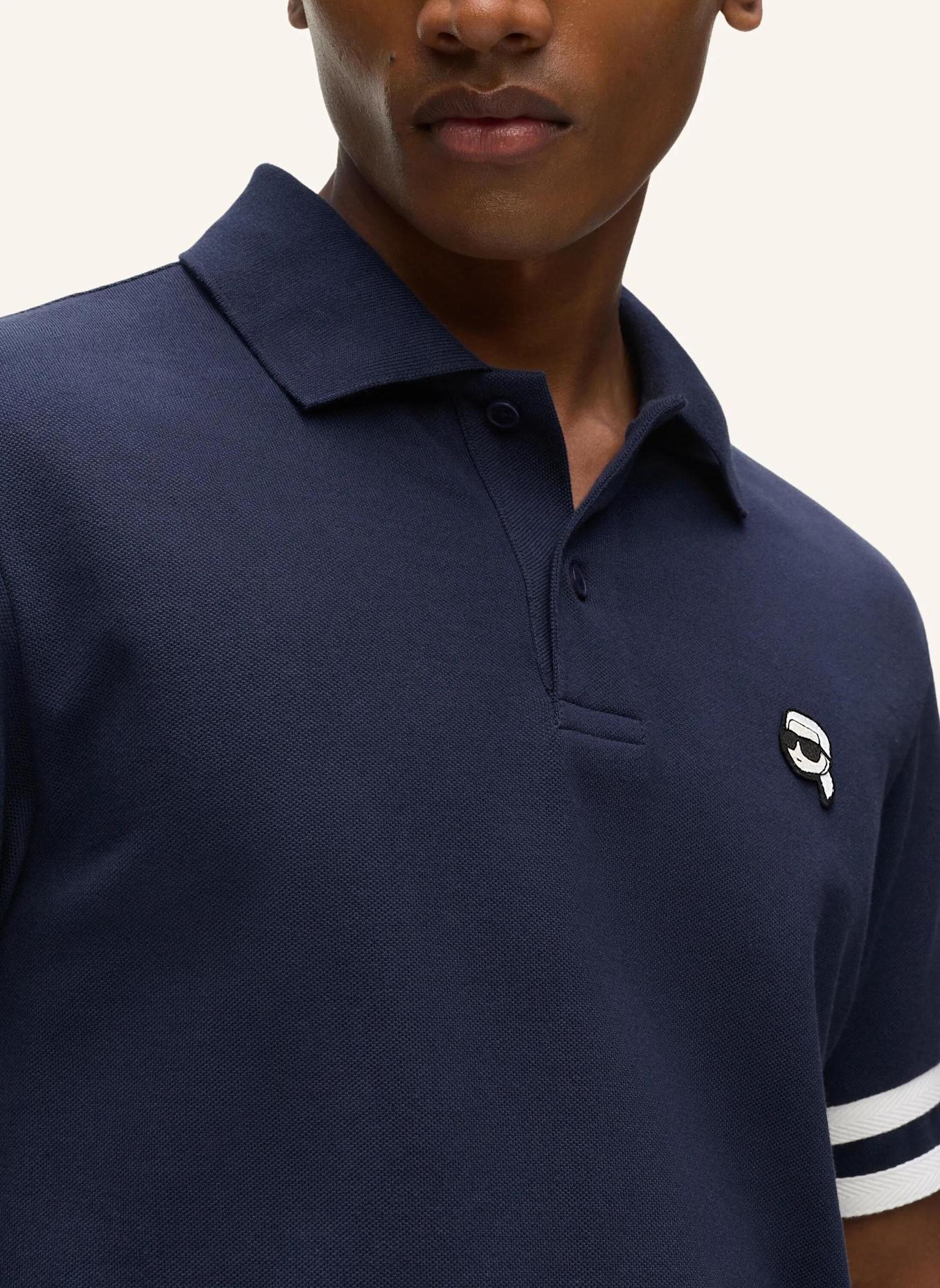 KARL LAGERFELD Poloshirt: DUNKELBLAU