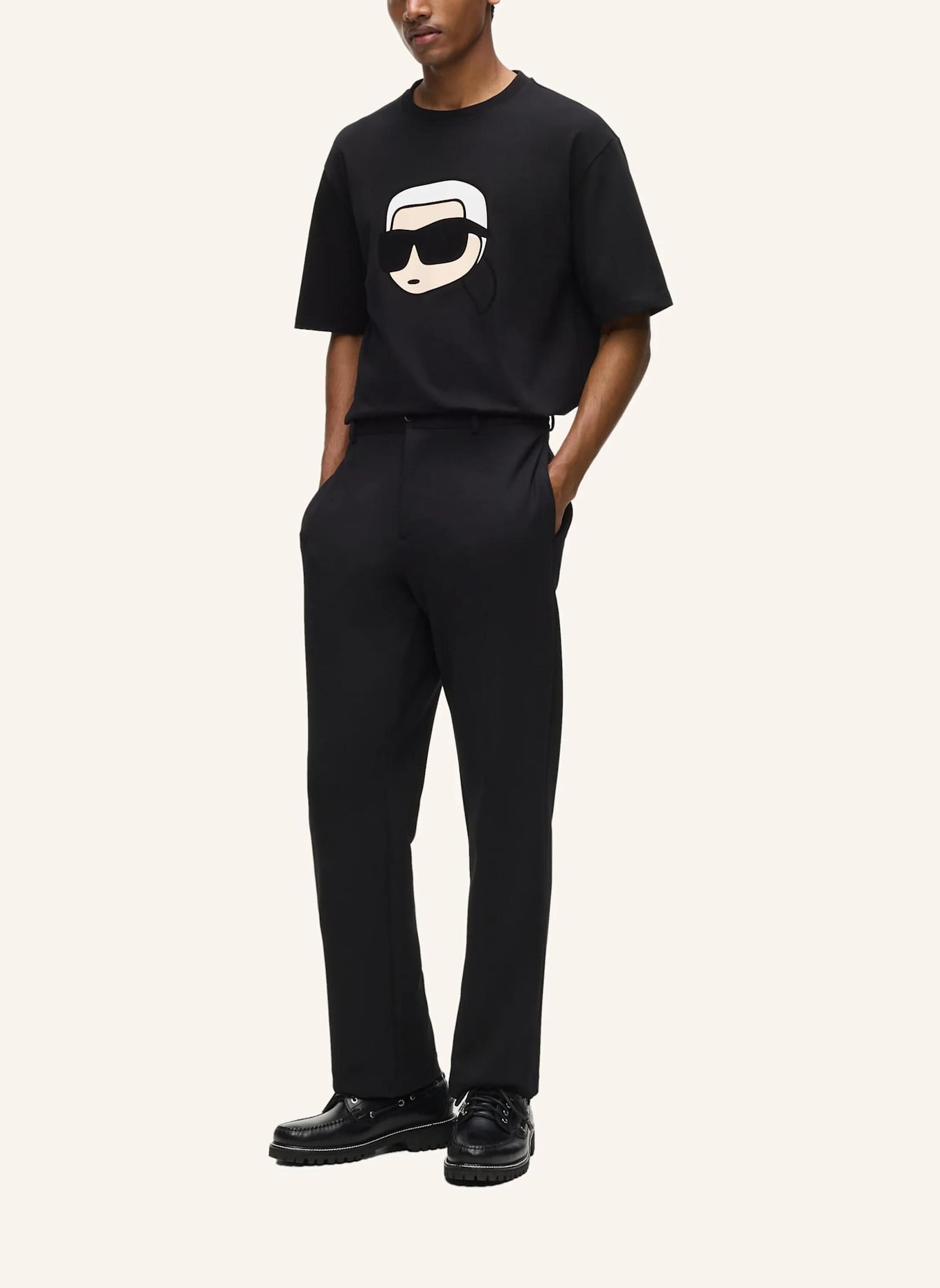 KARL LAGERFELD T-shirt: SCHWARZ
