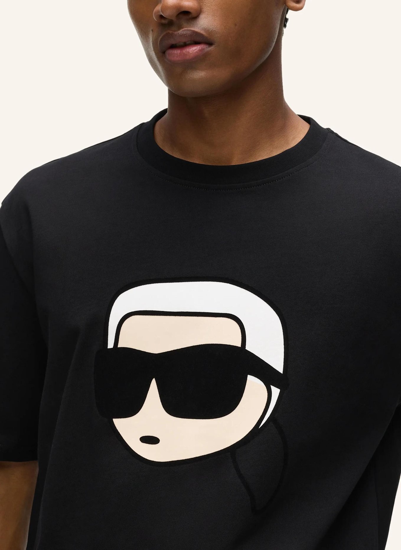 KARL LAGERFELD T-shirt: SCHWARZ