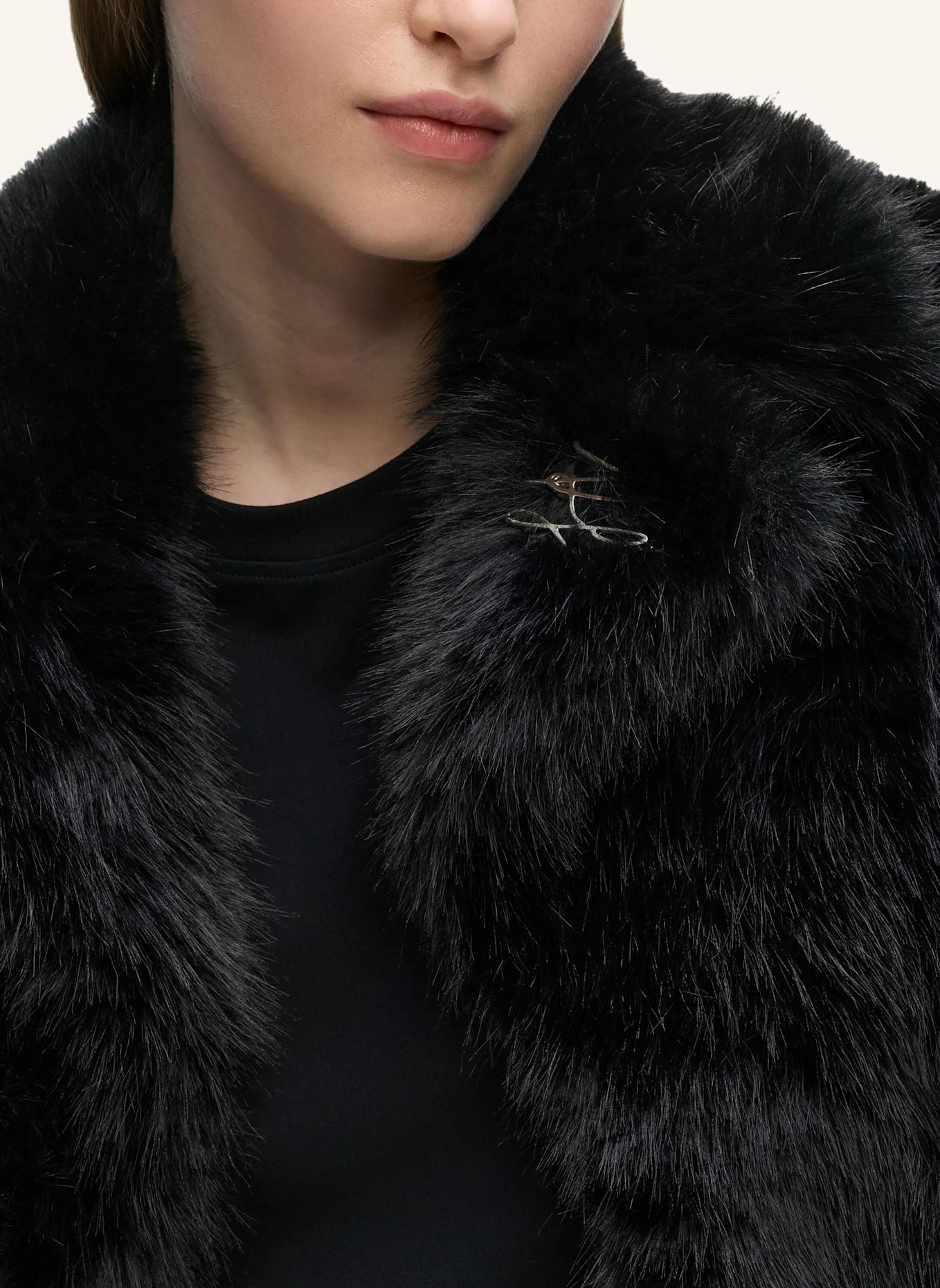 KARL LAGERFELD Mantel: SCHWARZ