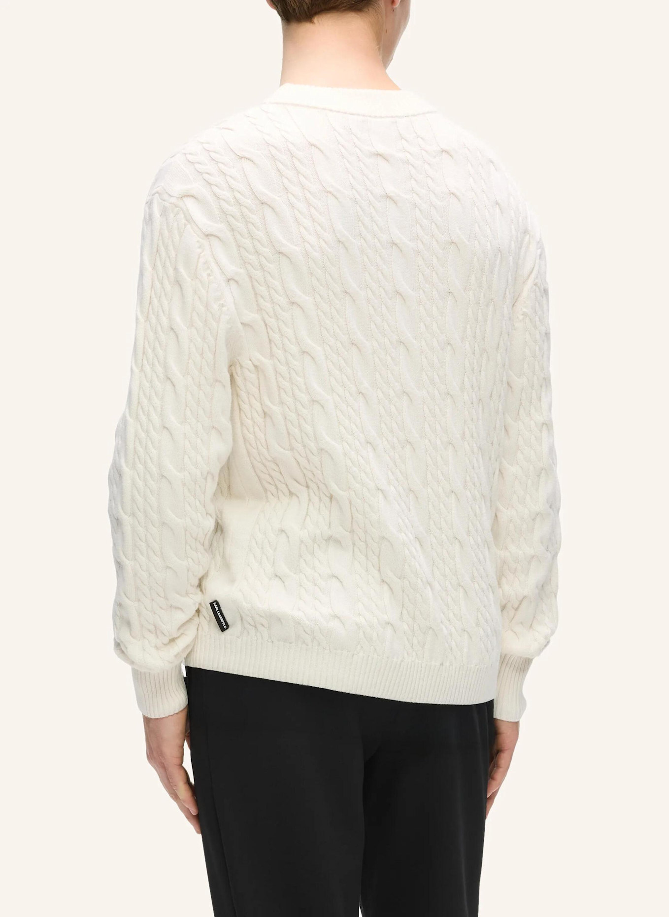 KARL LAGERFELD Sweatshirt: BEIGE