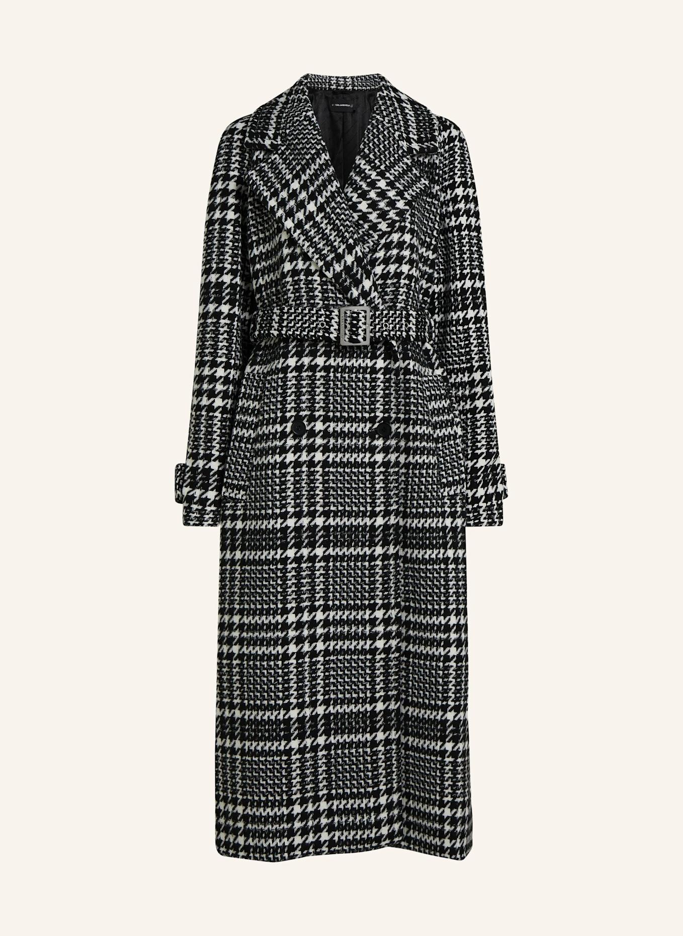 KARL LAGERFELD Mantel: SCHWARZ/ WEISS