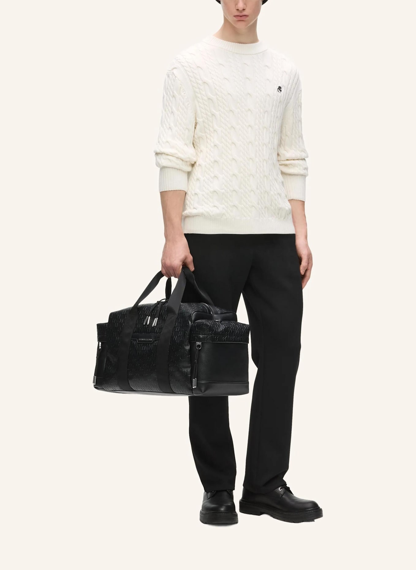 KARL LAGERFELD Sweatshirt: BEIGE