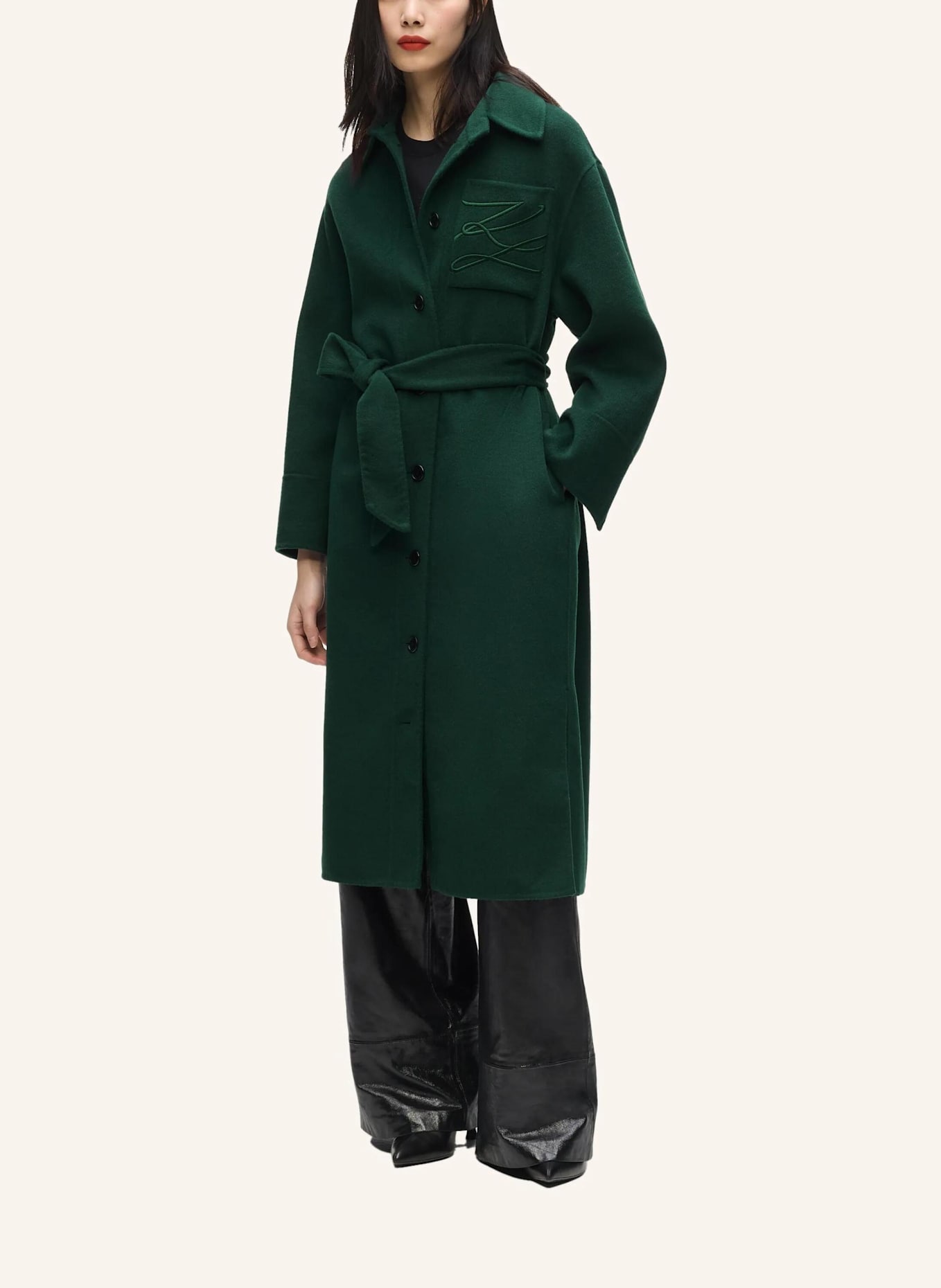 KARL LAGERFELD Mantel: GRÜN
