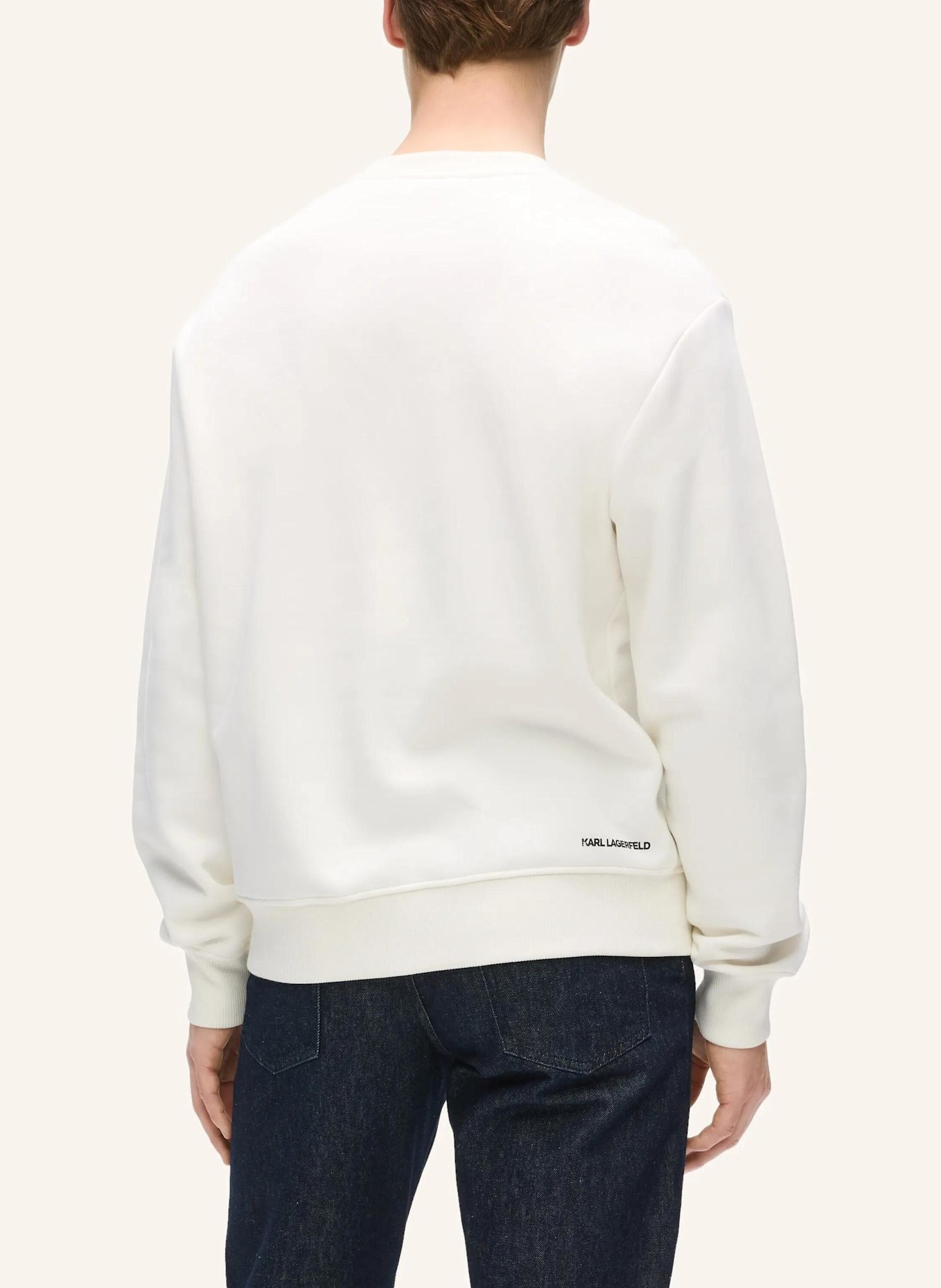 KARL LAGERFELD Sweatshirt: BEIGE